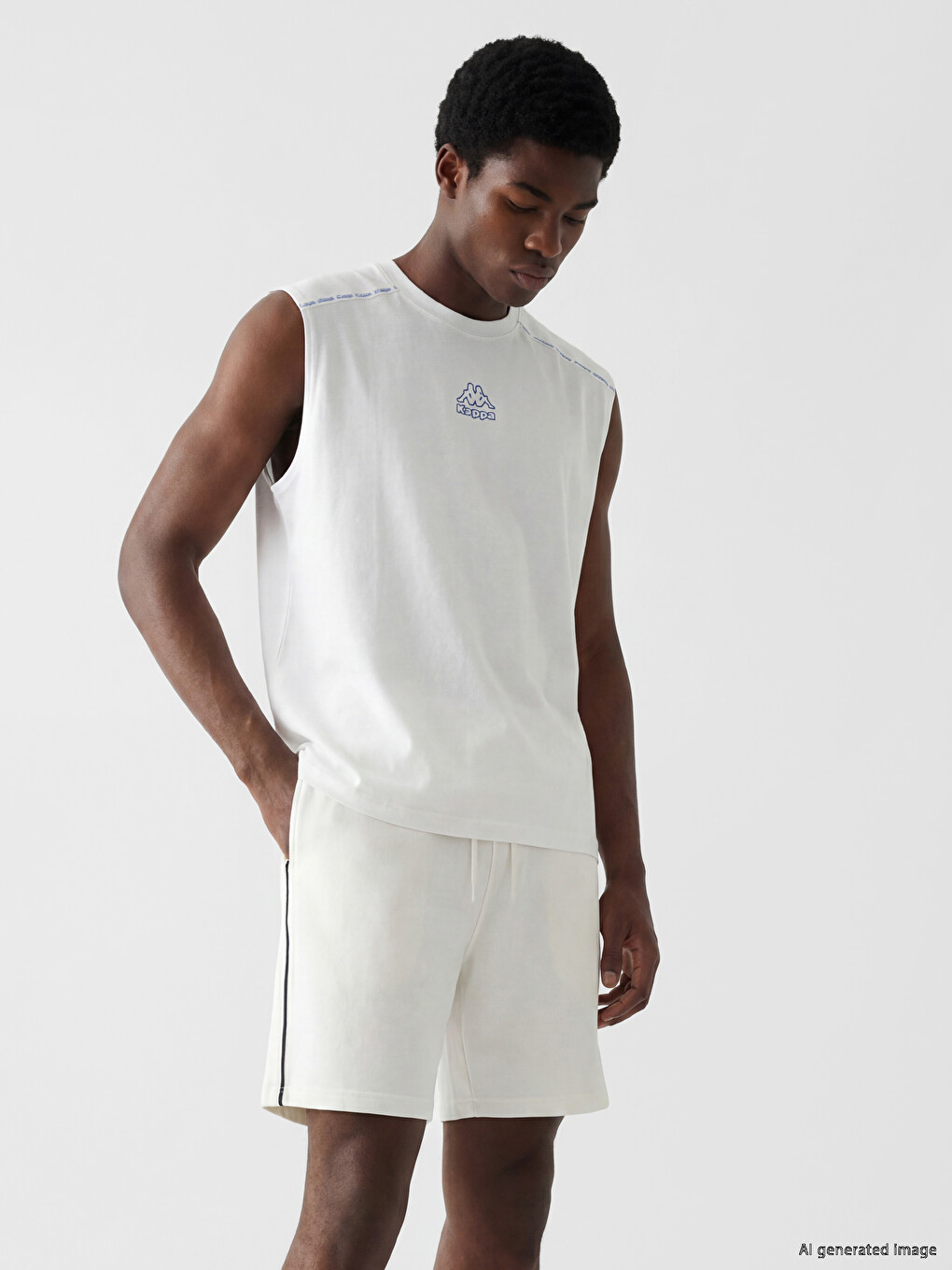 Crew Neck Printed Men's Sleeveless T-Shirt