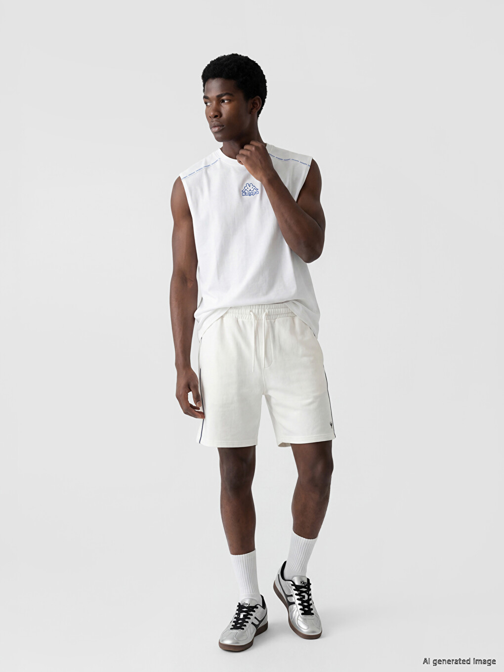 Crew Neck Printed Men's Sleeveless T-Shirt-1