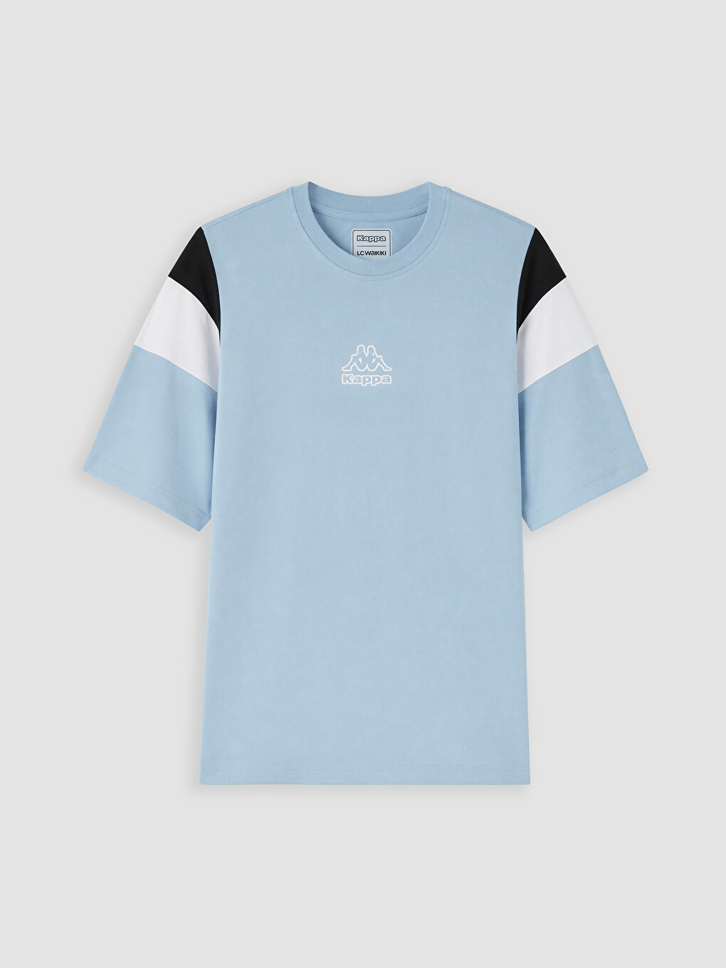 Mavi Bisiklet Yaka Nakışlı Unisex Tişört-5