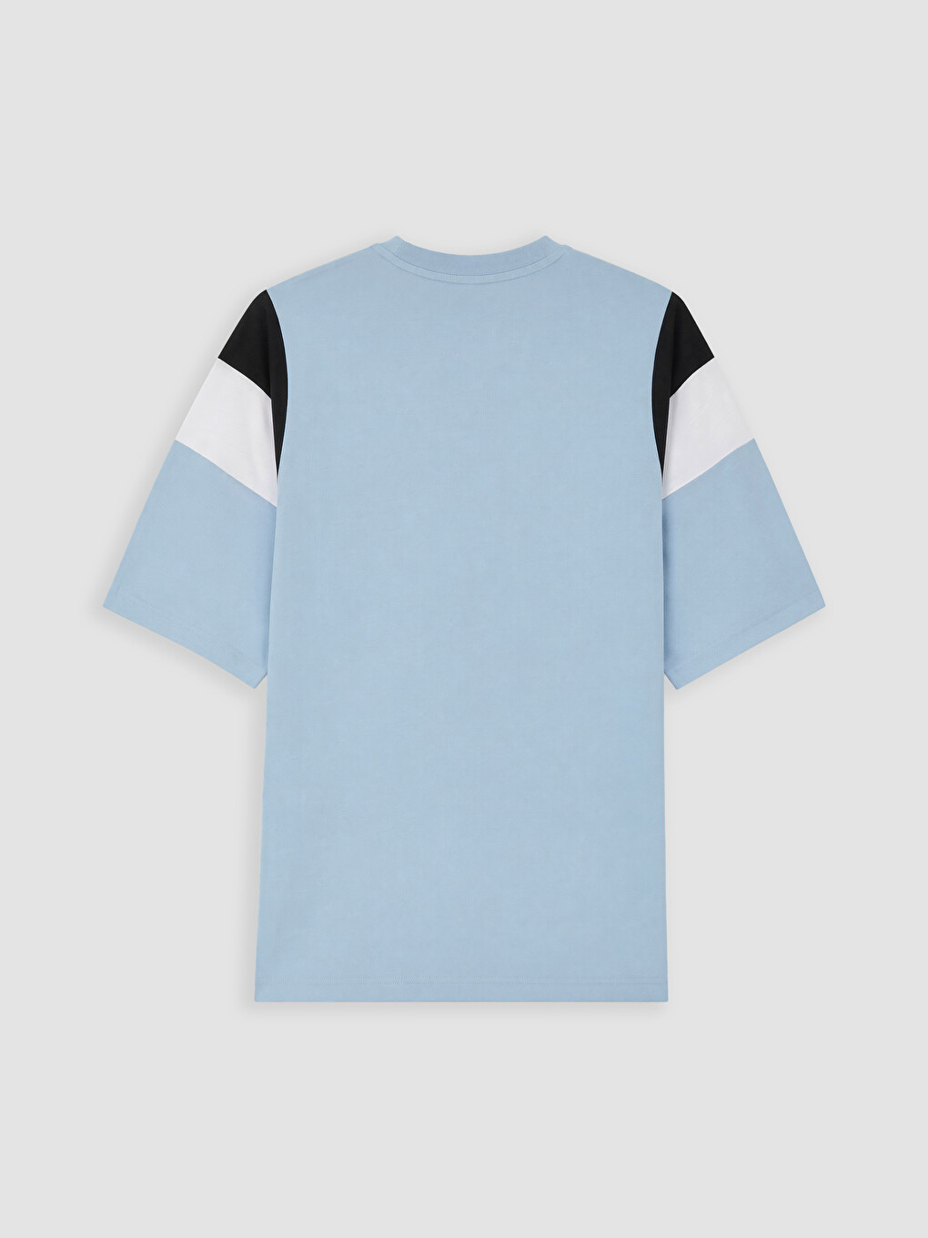 Mavi Bisiklet Yaka Nakışlı Unisex Tişört-6
