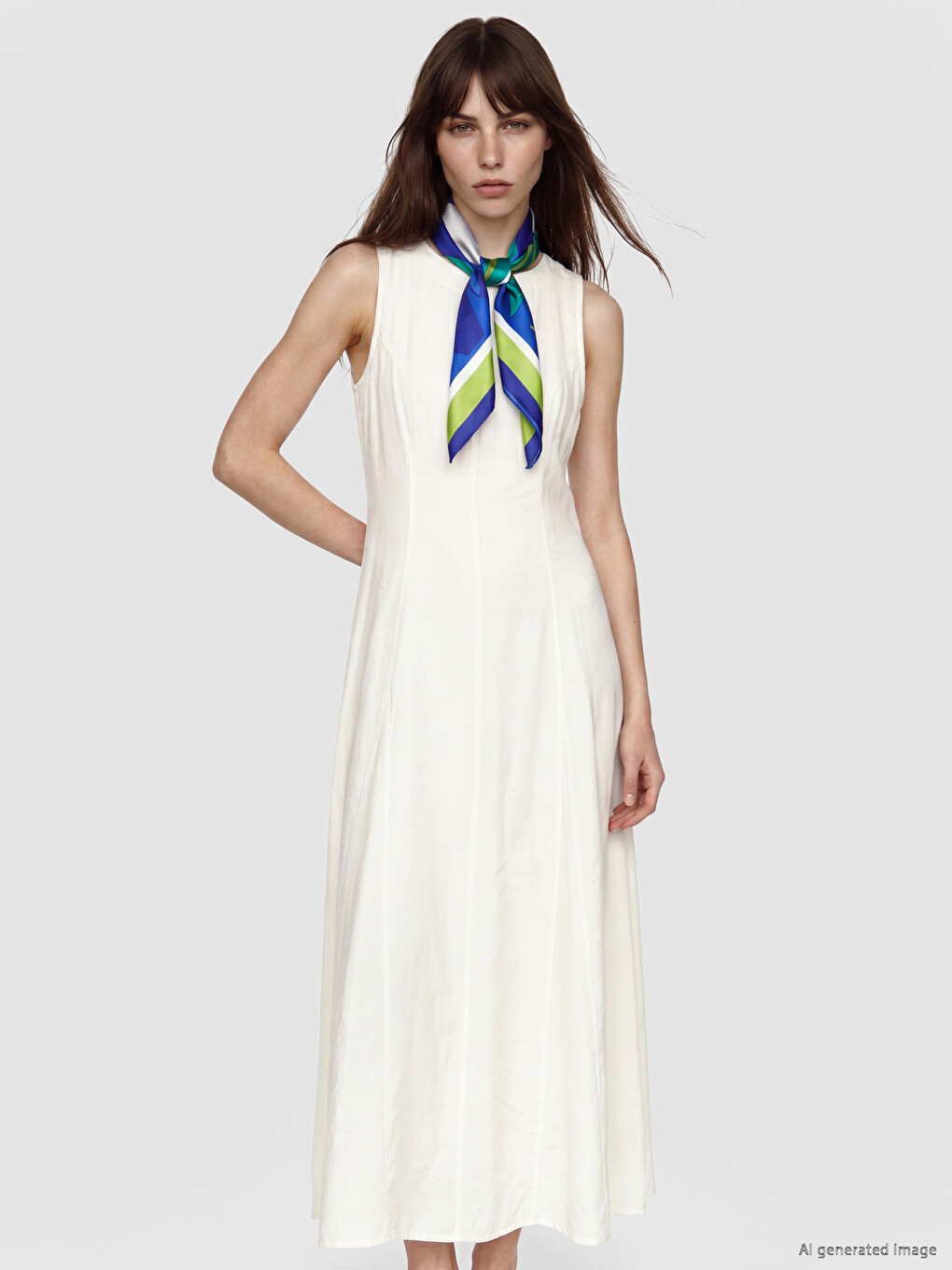 Fitted Waist Modal Blend Dress