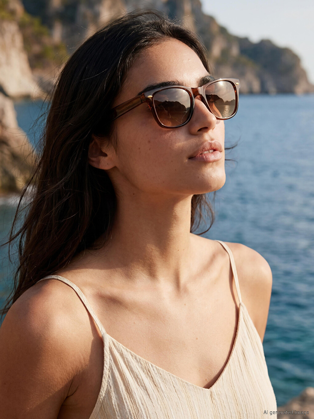 Colourful Glass Women Sunglasses