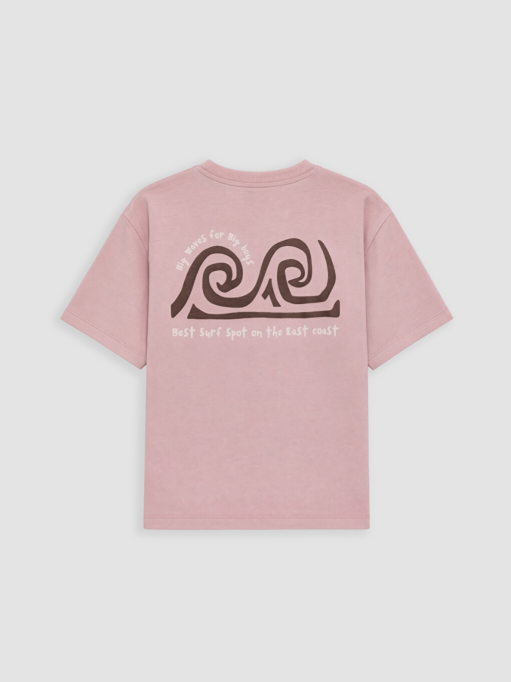 Pembe Bisiklet Yaka Baskılı Erkek Çocuk Tişört-2