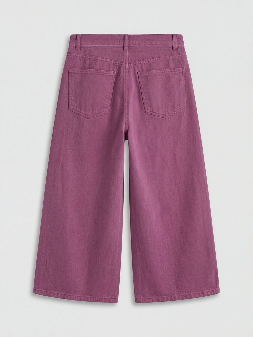 Mor Bermuda Fit Kadın Jean Şortolon-5