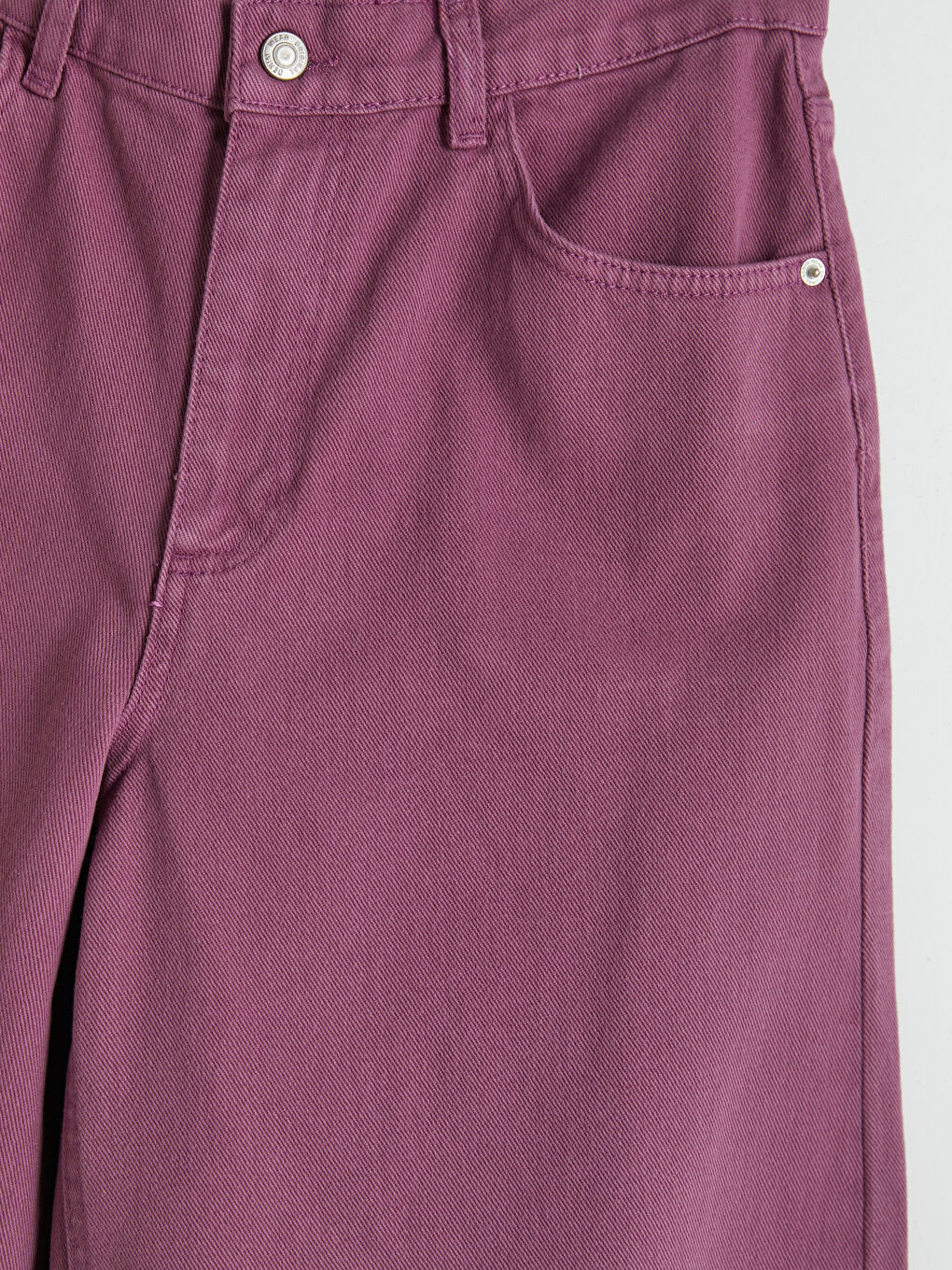 Mor Bermuda Fit Kadın Jean Şortolon-6