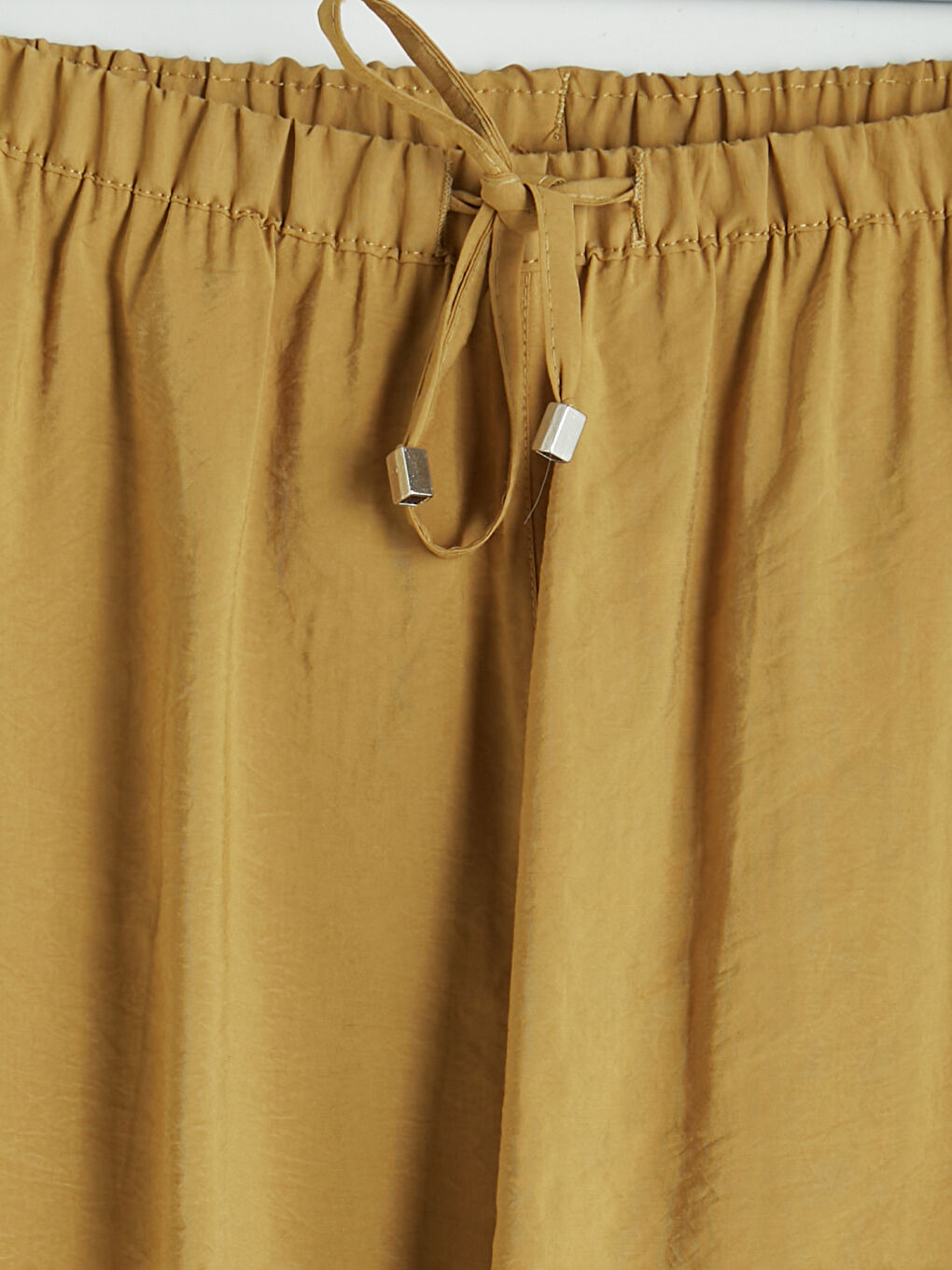 Yeşil Beli Lastikli Modal Karışımlı Kadın Pantolon-2