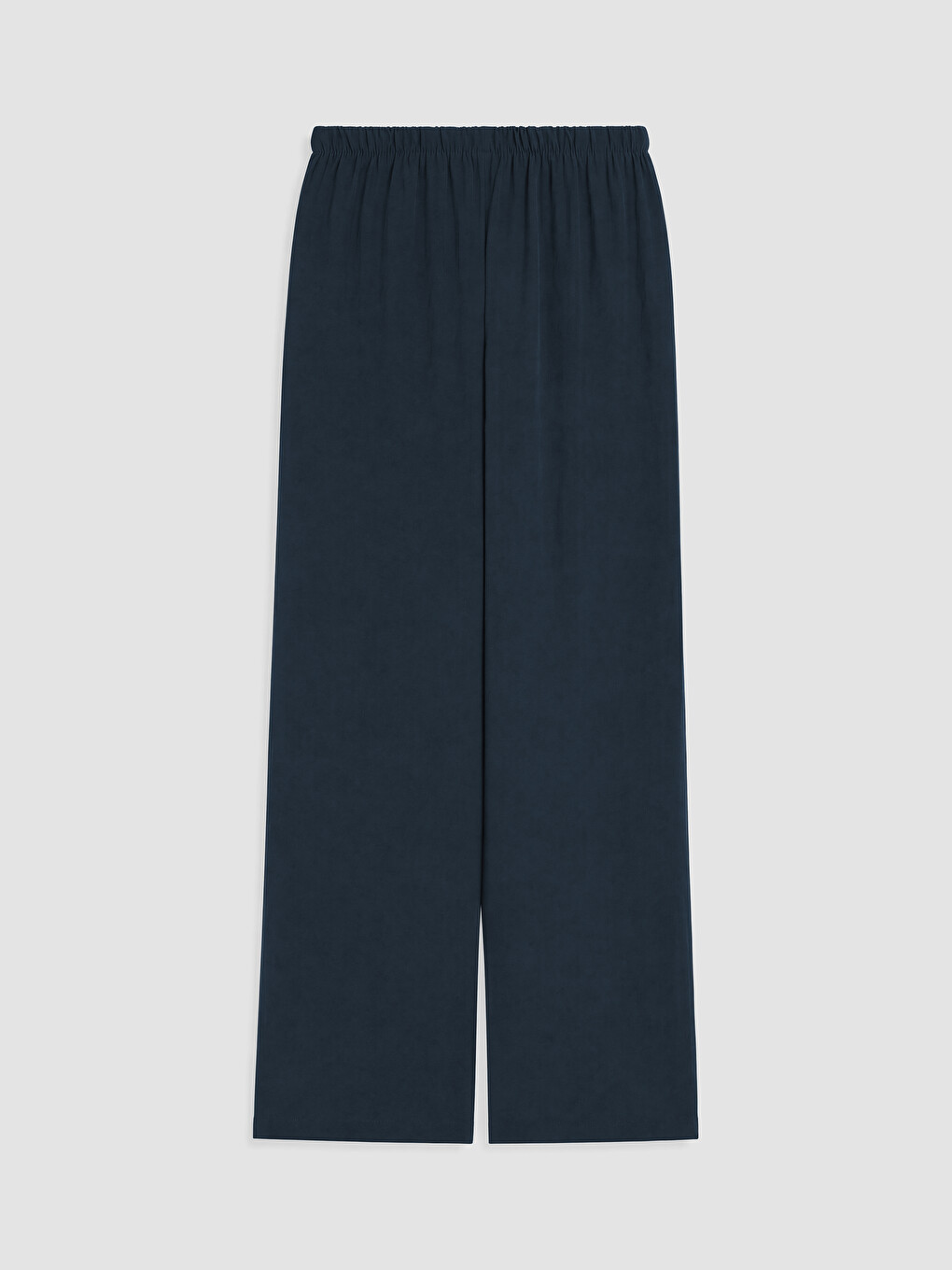 Lacivert Beli Lastikli Modal Karışımlı Kadın Pantolon-2