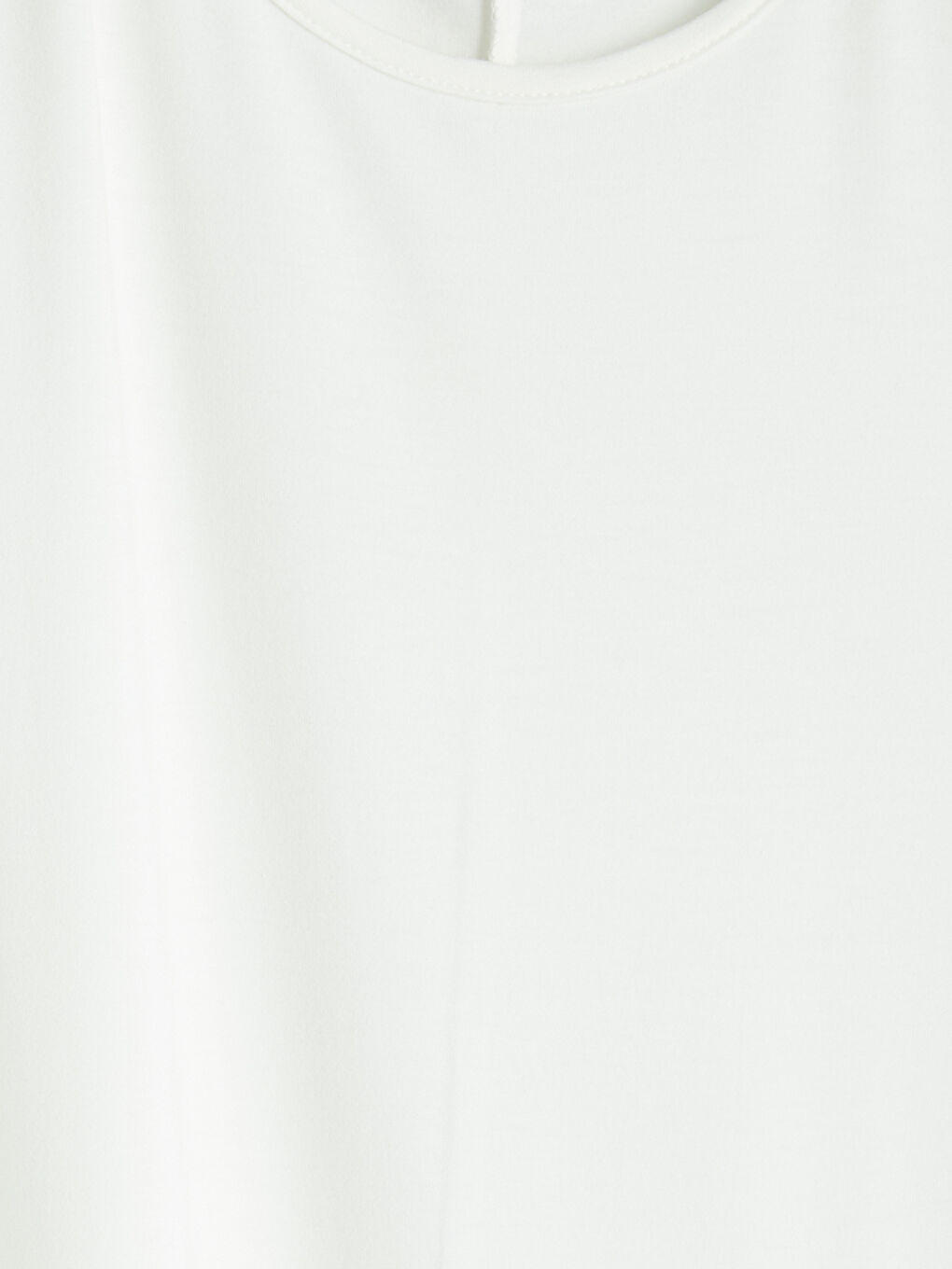 Beyaz Bisiklet Yaka Pileli Kadın Tunik-2