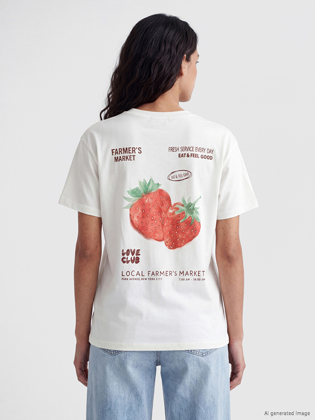 Printed 100% Cotton Women's T-Shirt-3