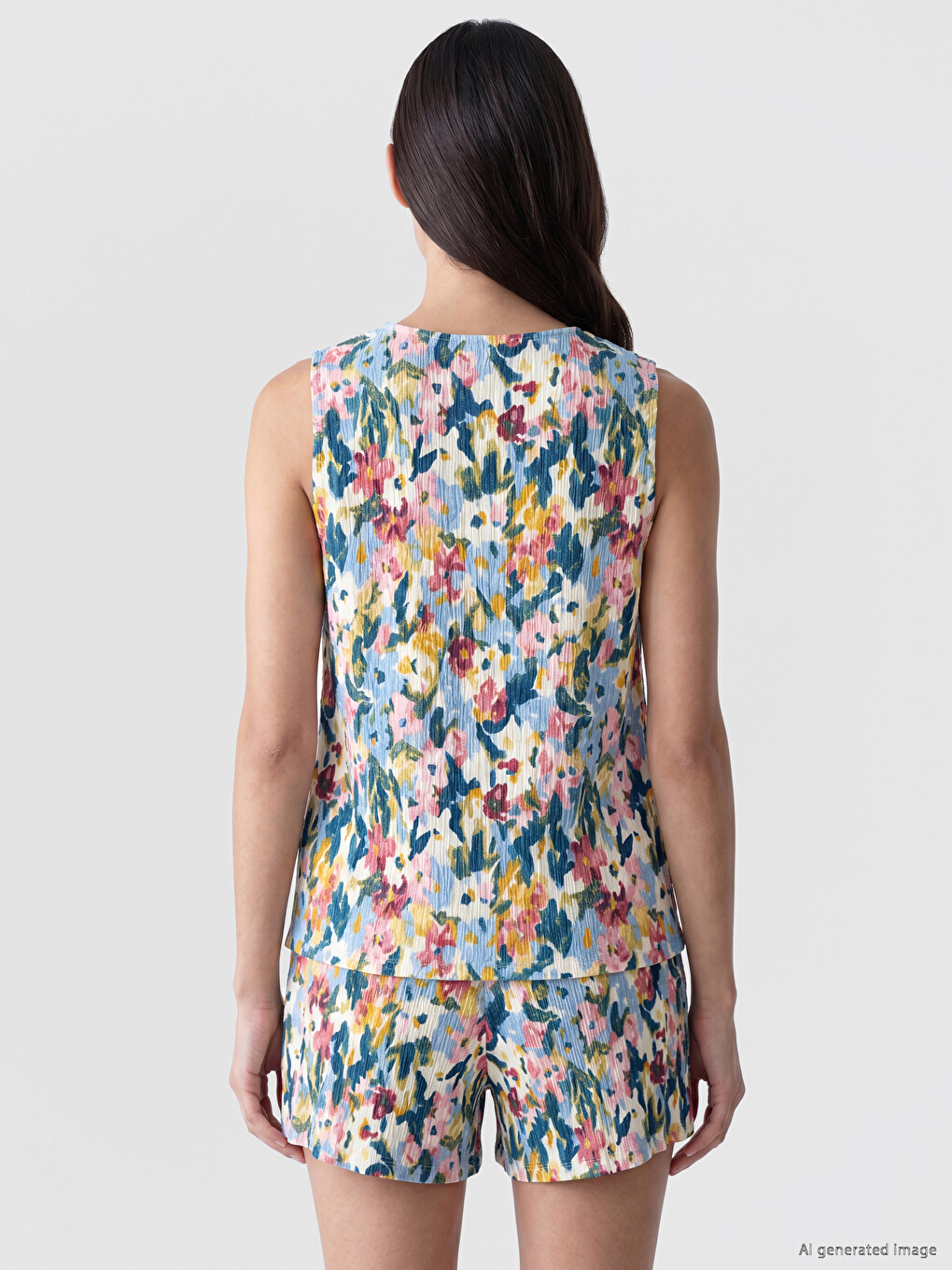 Cvjetna Bluza Okruglog Izreza-3