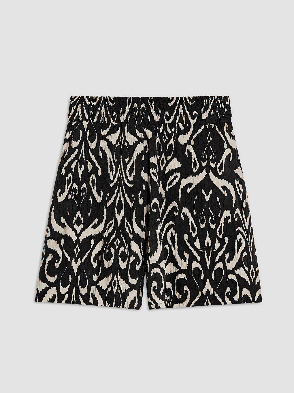 Elastic Waist Patterned Women's Shorts