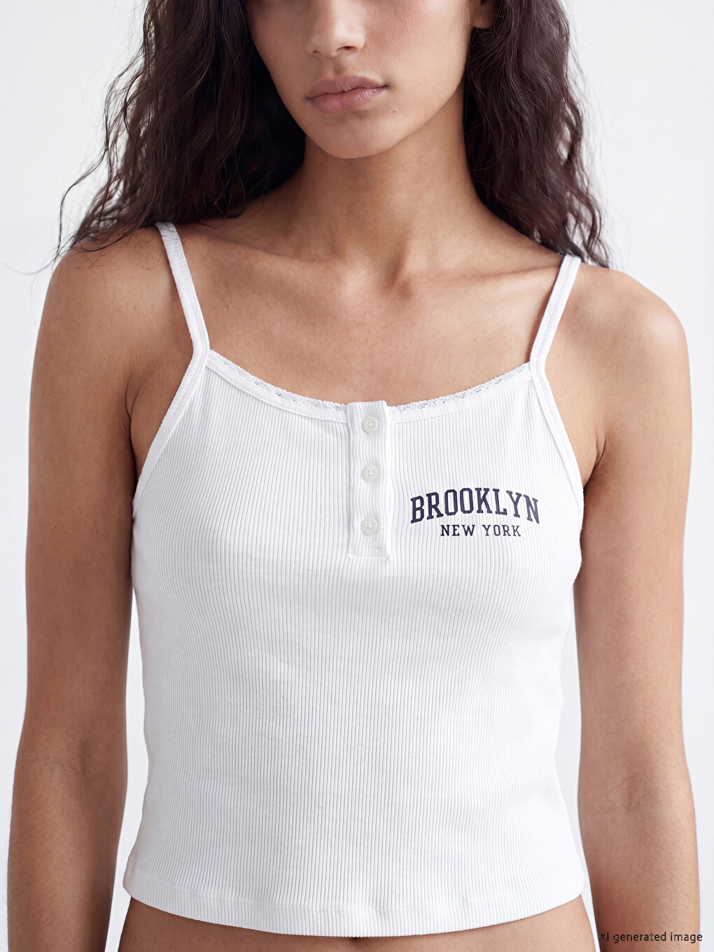 Brooklyn Štampani Sa Bretelama Ženski Rebrasti Crop-2