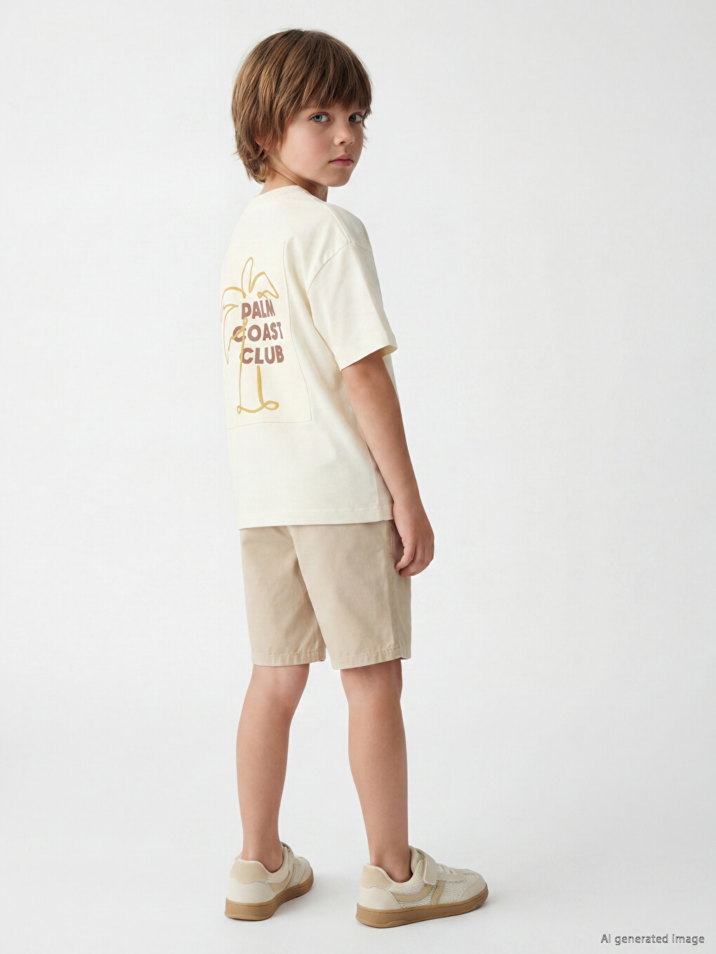 Crew Neck Printed Boys' T-shirt-2