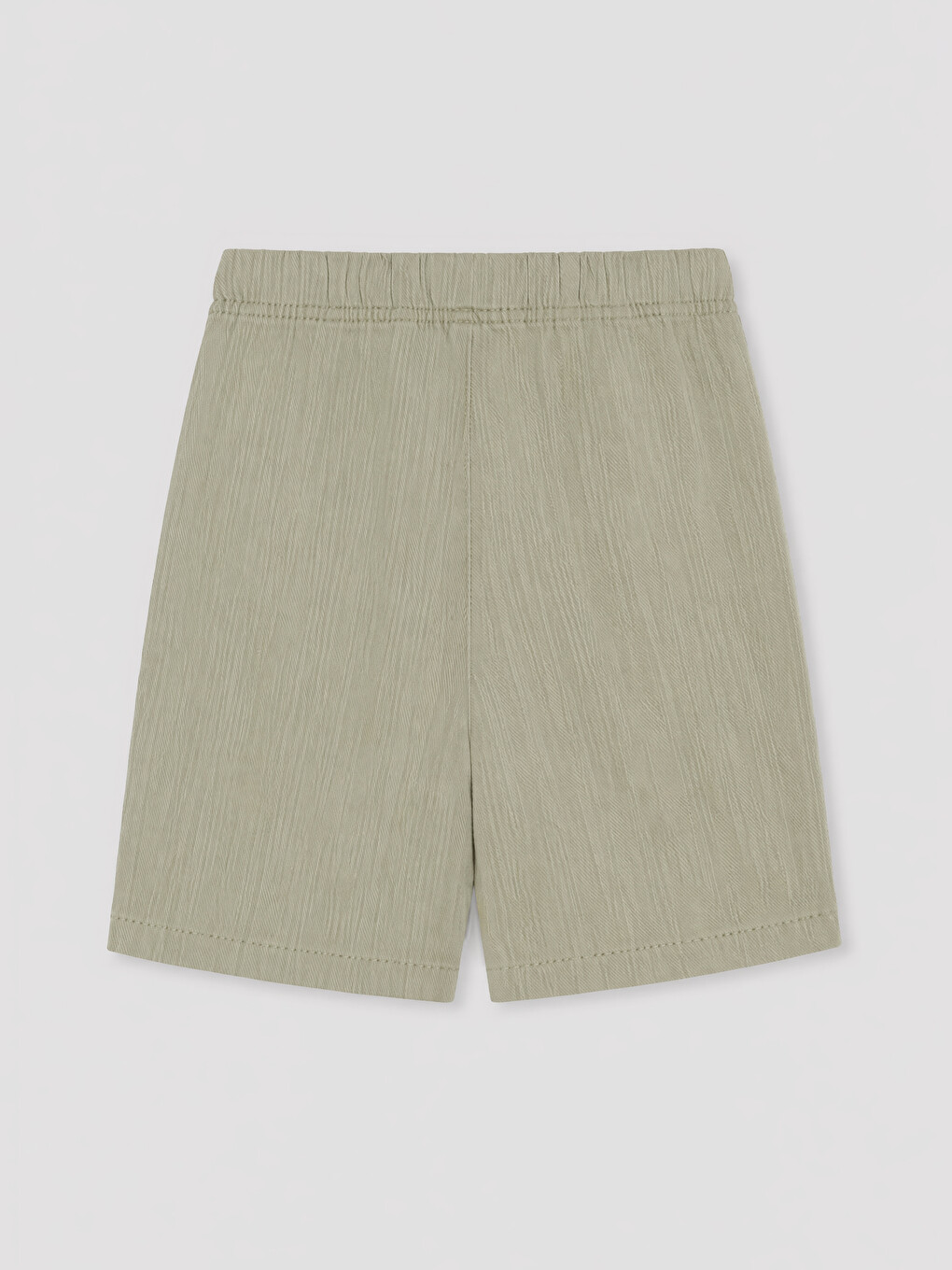 Shorts en gabardine à taille élastique pour garçon-1