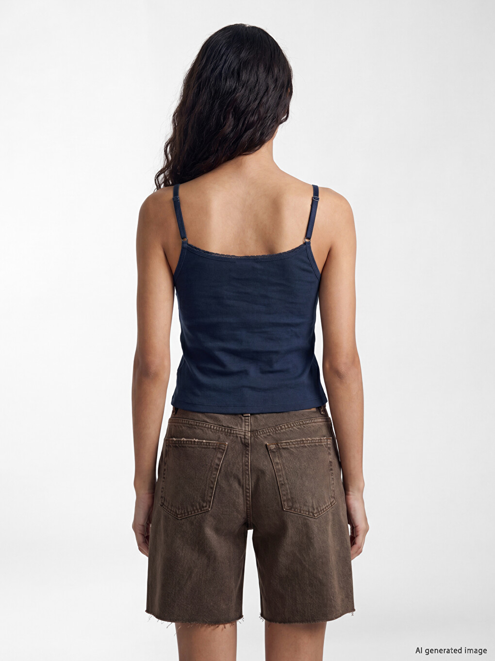 U Izrez Los Angeles Štampani Ženski Crop Top-3