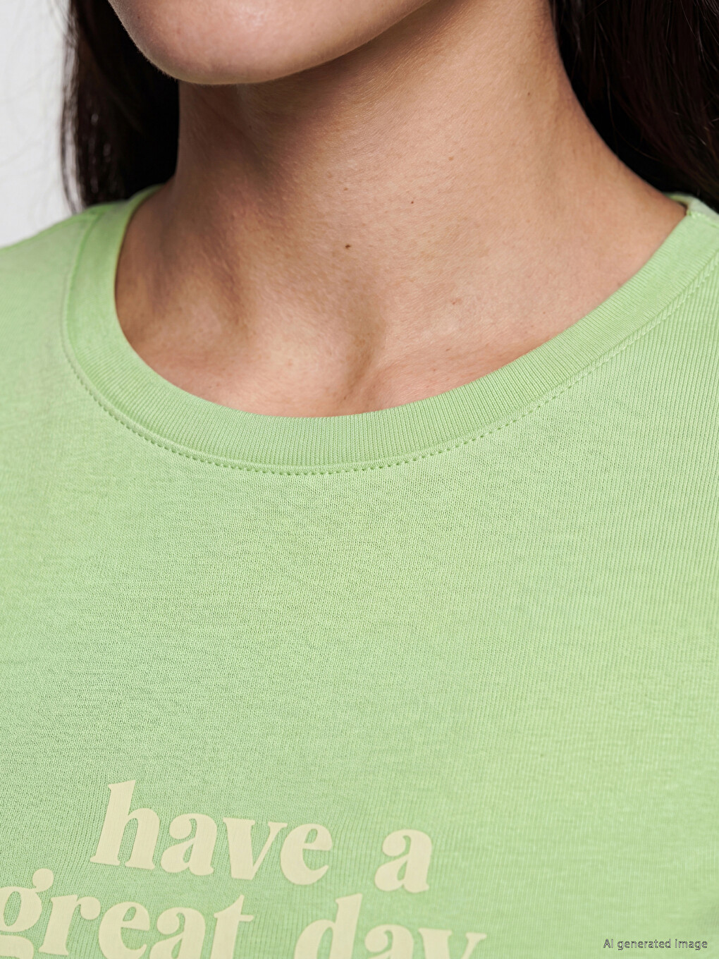 Printed 100% Cotton Women's T-shirt-2