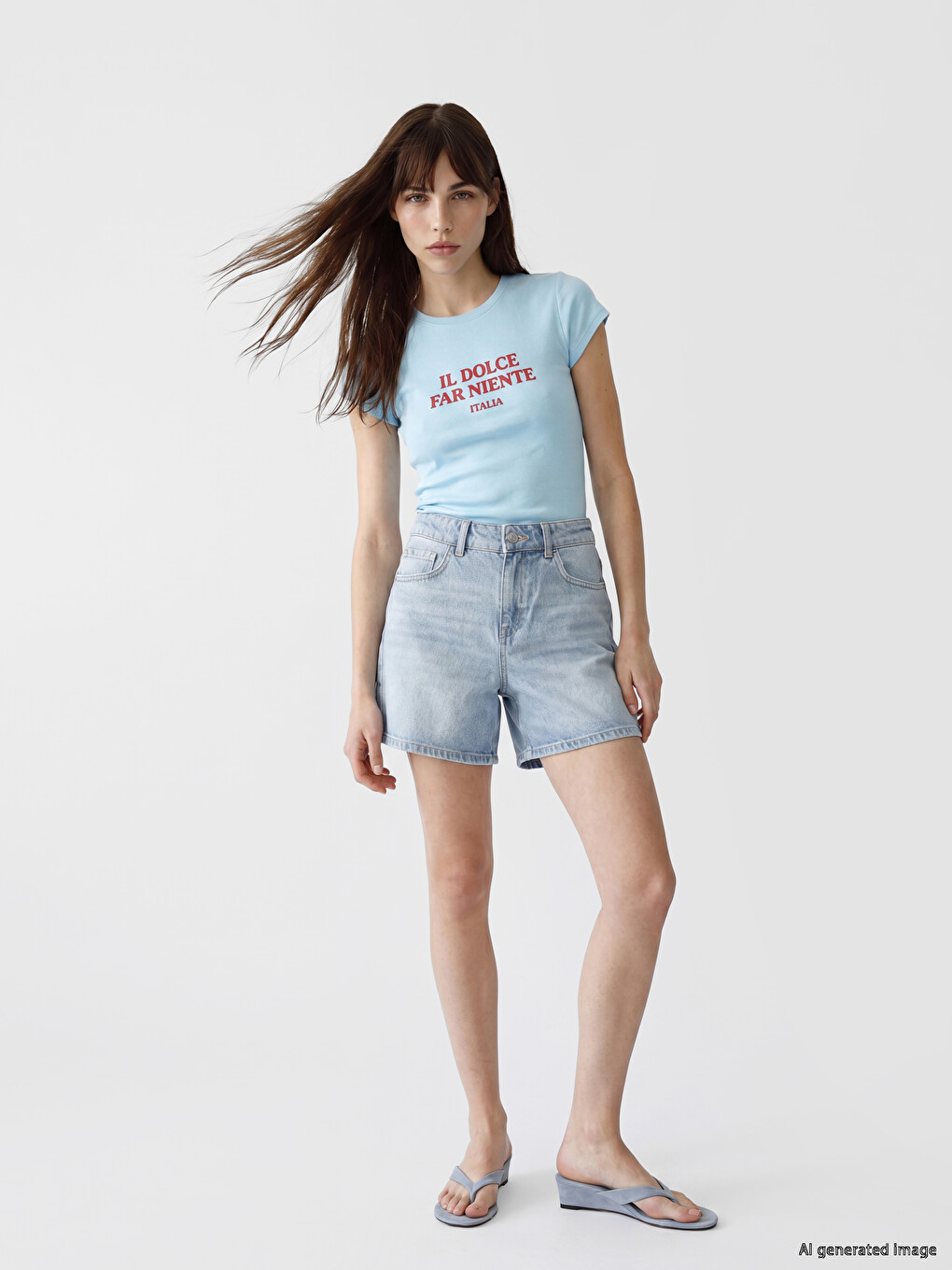 Printed Text 100% Cotton Women's T-shirt-1