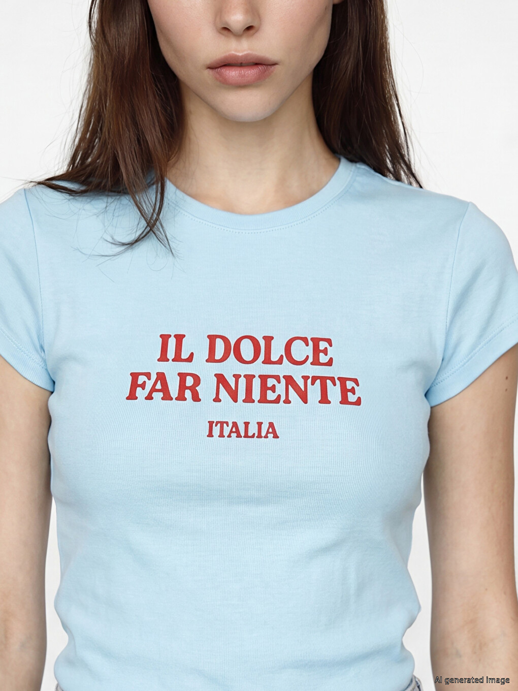 Printed Text 100% Cotton Women's T-shirt-2
