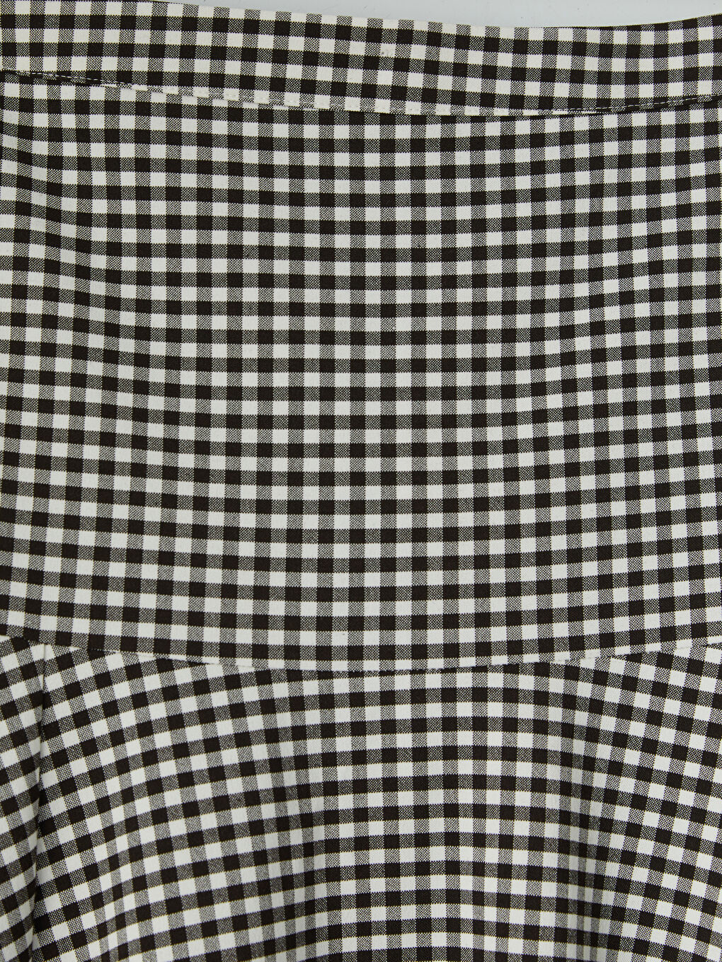 Kahverengi Beli Fermuarlı Ekose Kloş Etek-2