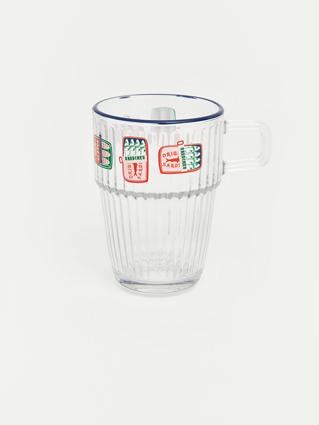 Karışık Balık Baskılı Cam Kupa 320 ml-1