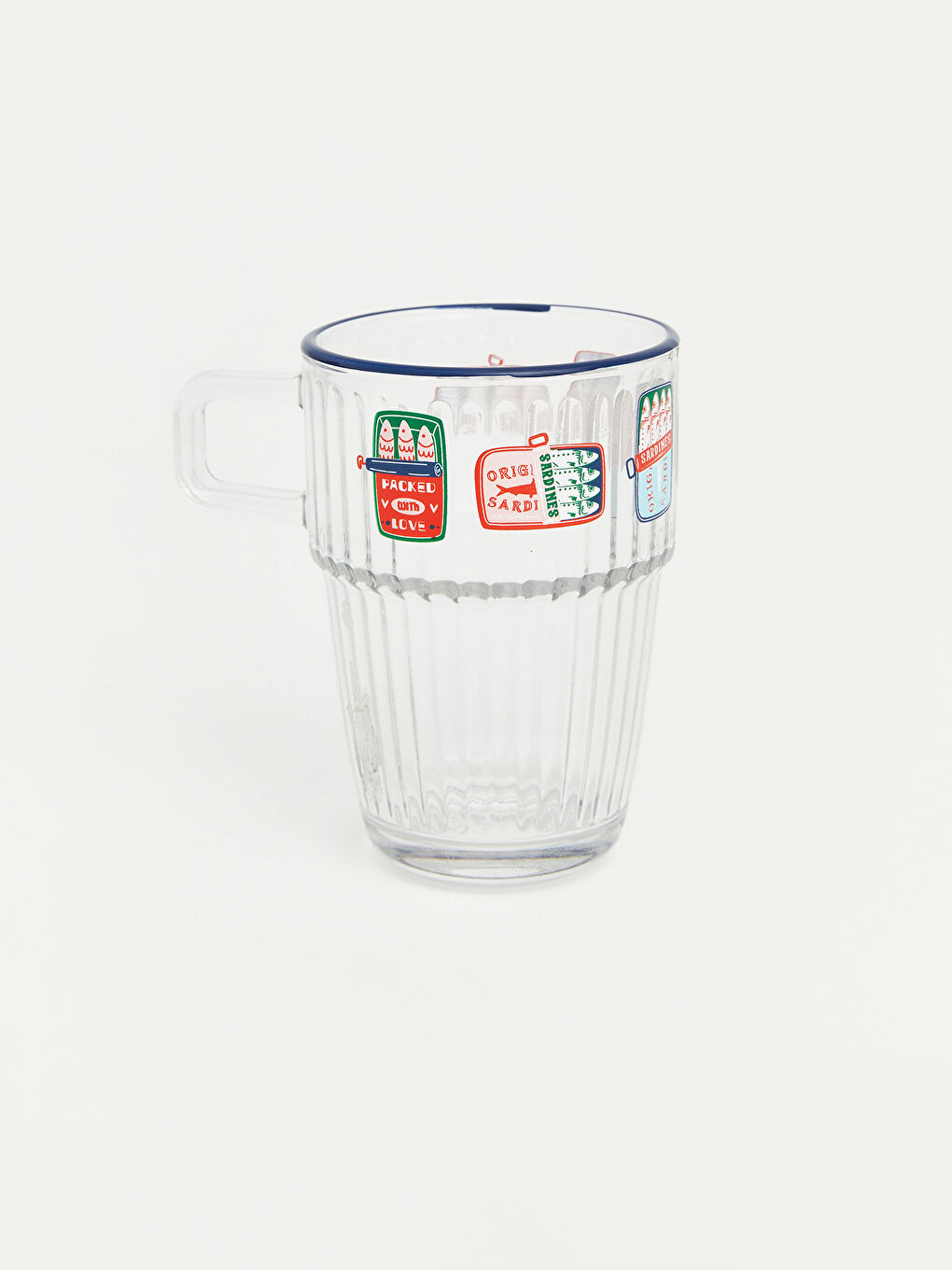 Karışık Balık Baskılı Cam Kupa 320 ml-2