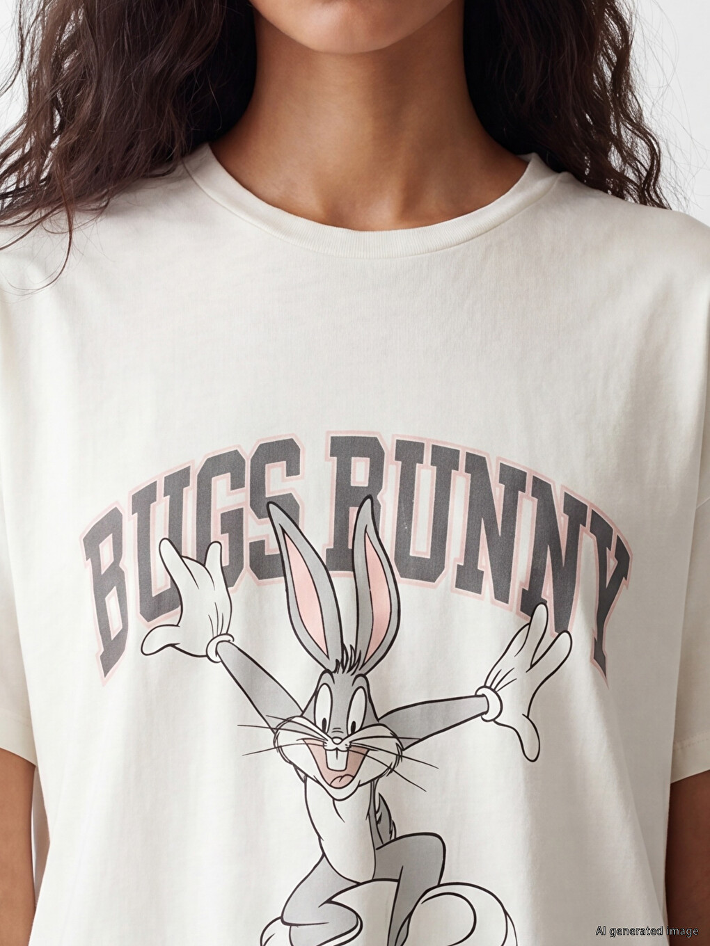 Bugs Bunny Štampana 100% Pamučna Ženska Majica-2