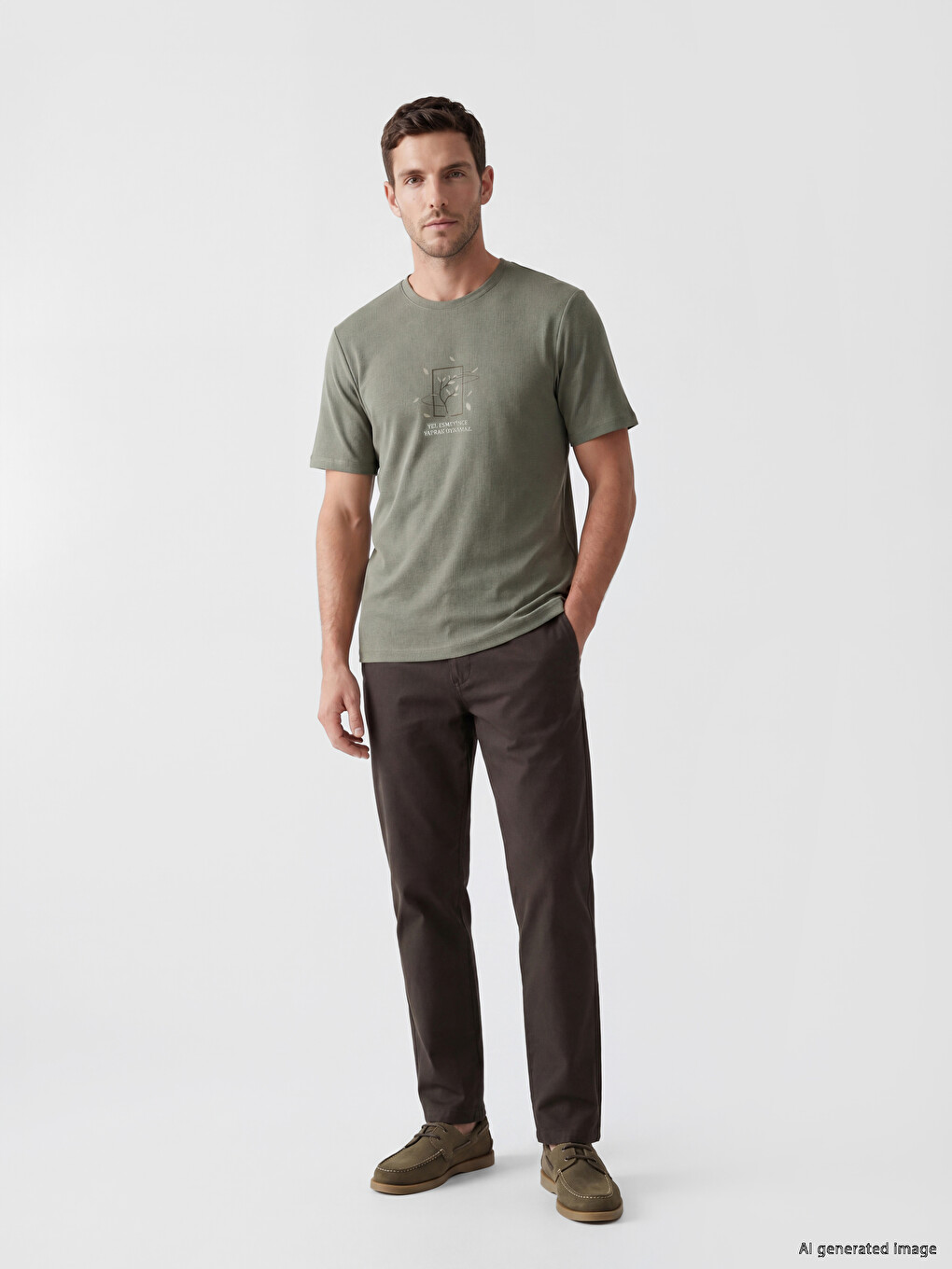 Crew Neck Printed Men's T-Shirt-1