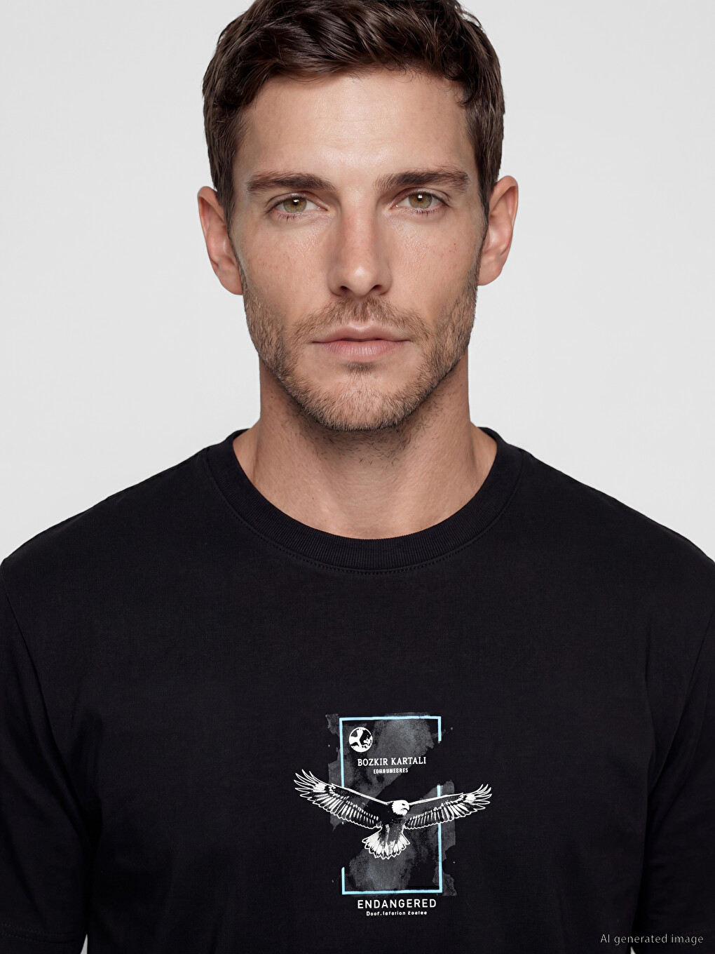 Crew Neck Printed Men's T-Shirt-2