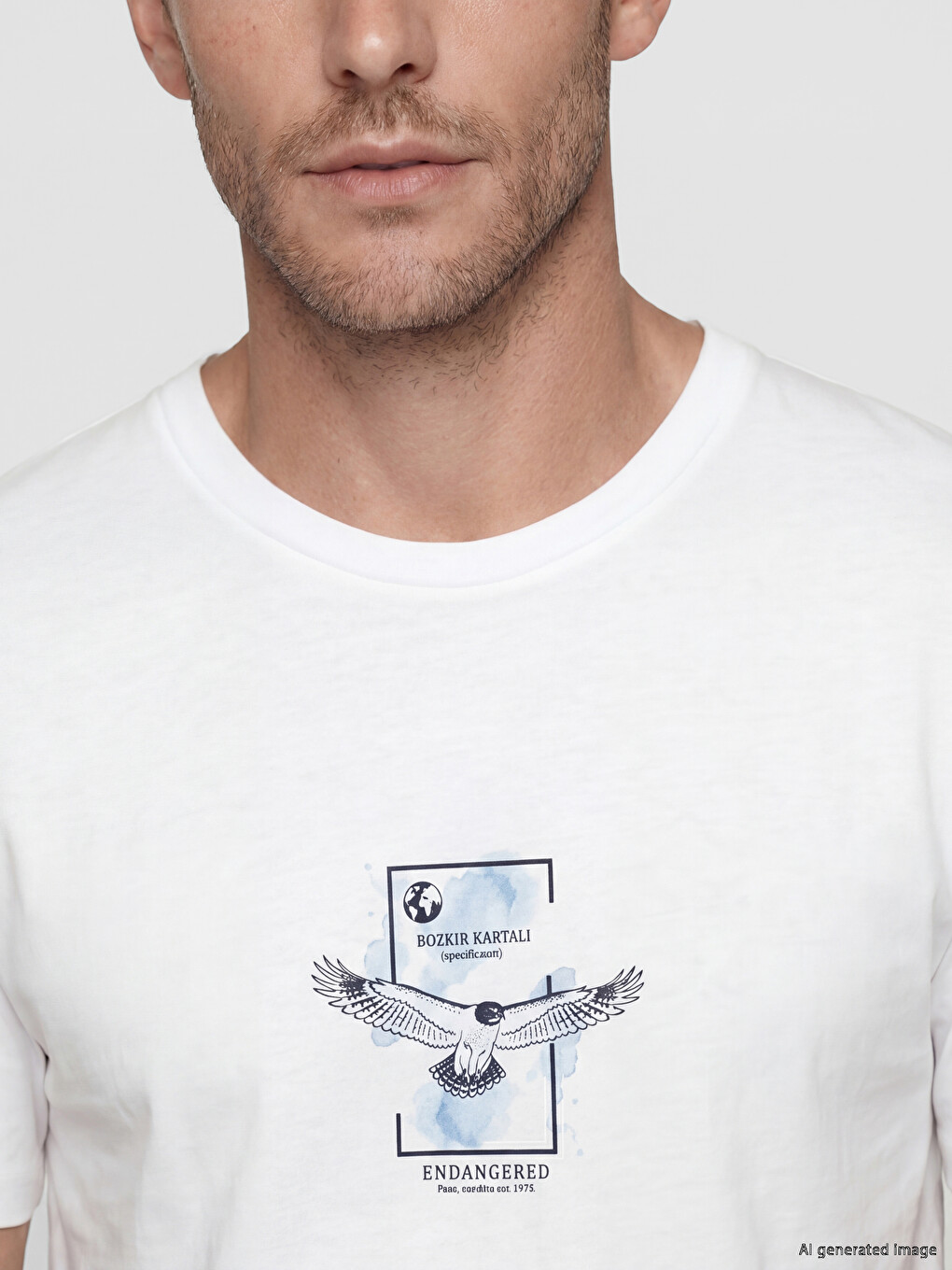 Crew Neck Printed Men's T-Shirt-2