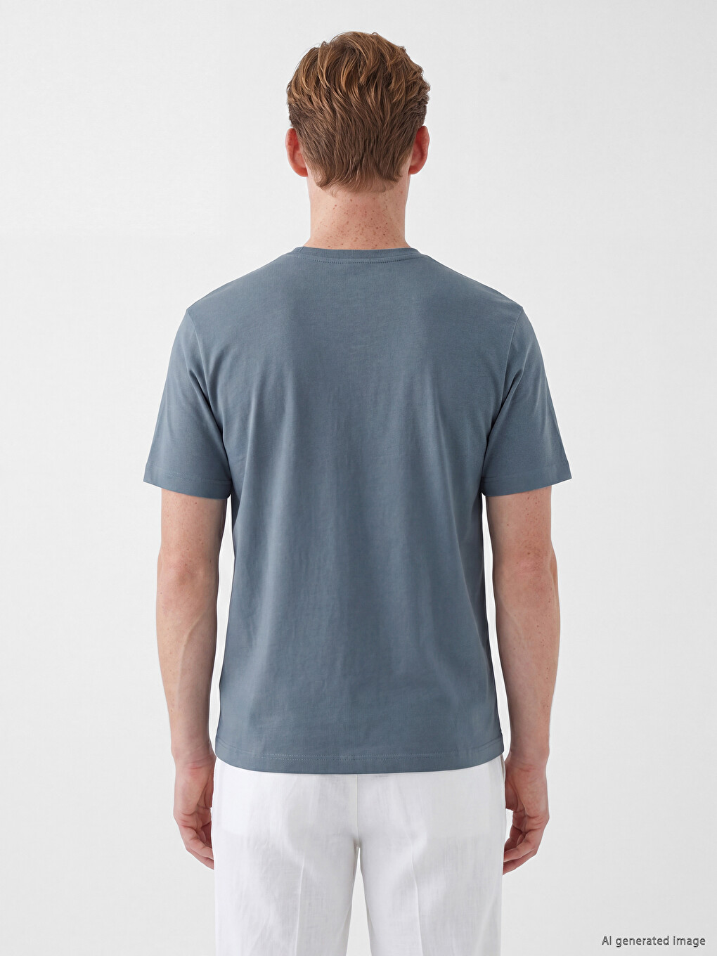 Crew Neck Printed Jersey Men's T-Shirt-3