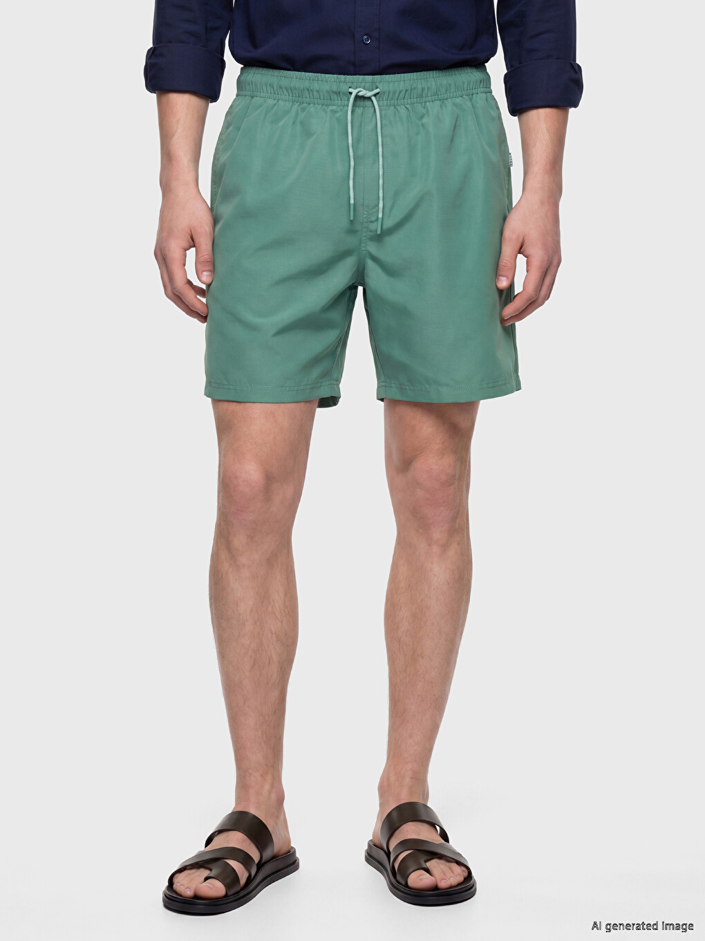 Short Length Men's Swimming Shorts-1