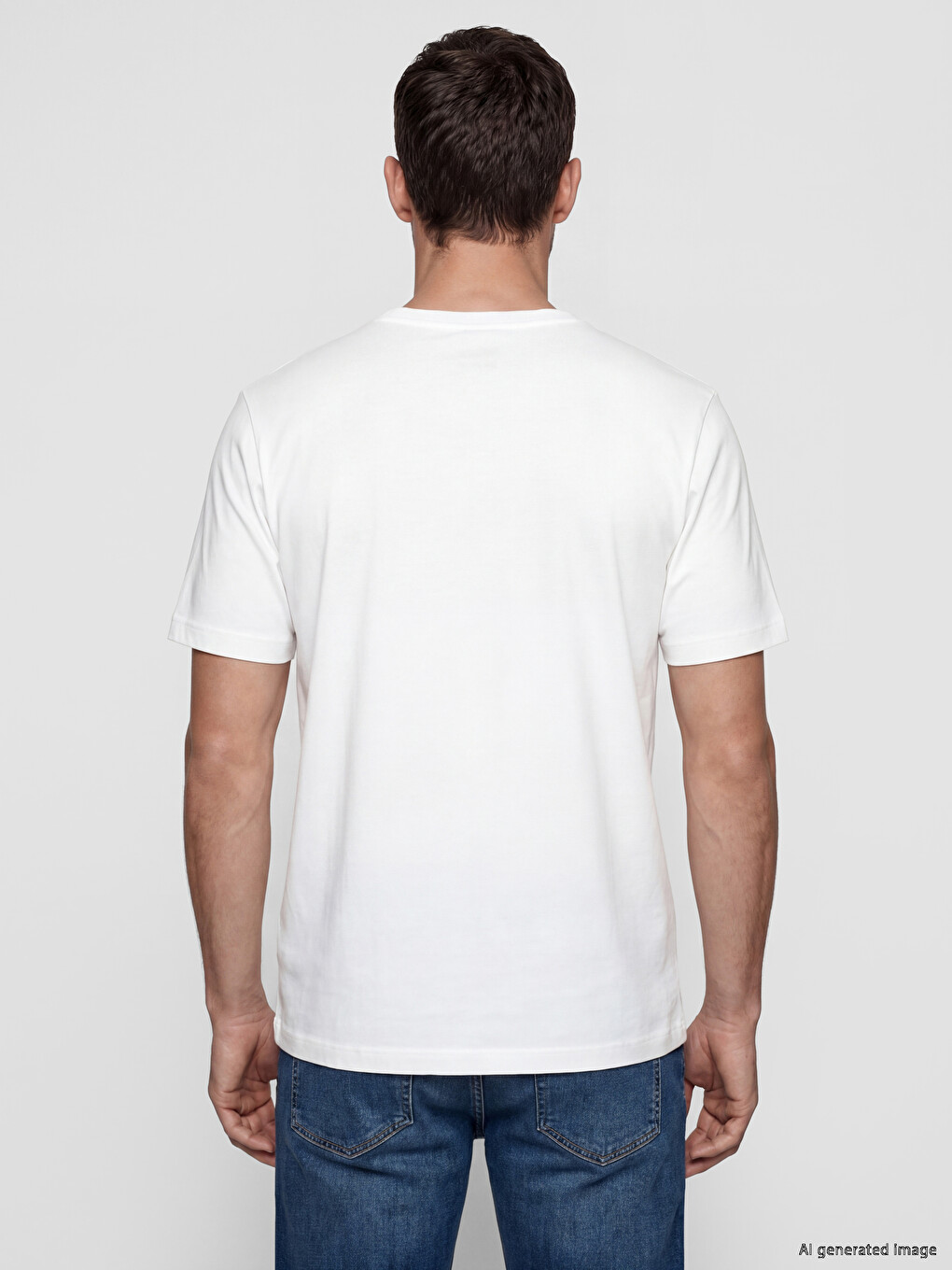 Crew Neck Printed Men's Jersey T-Shirt-3
