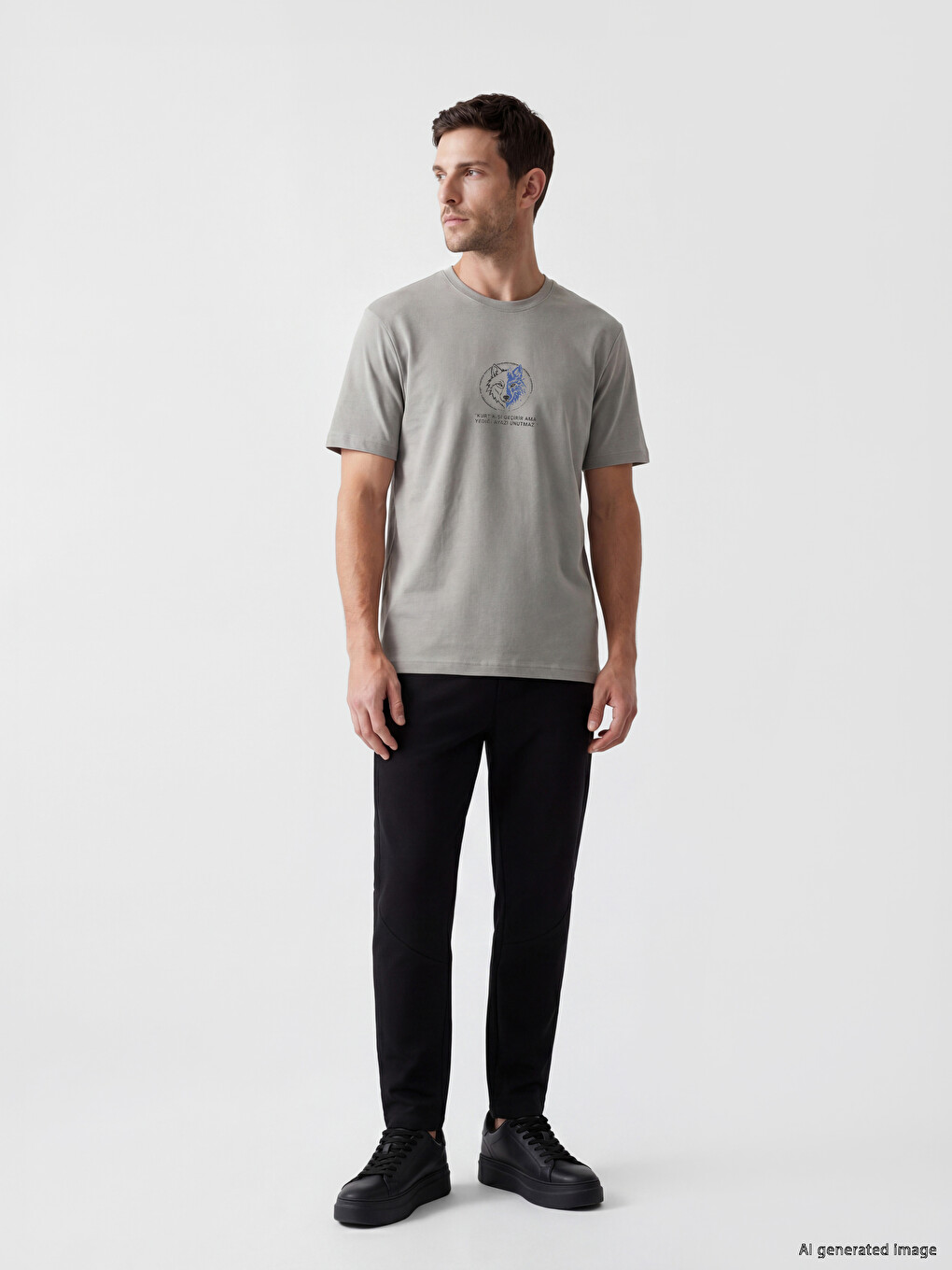 Crew Neck Printed Men's Jersey T-Shirt-1