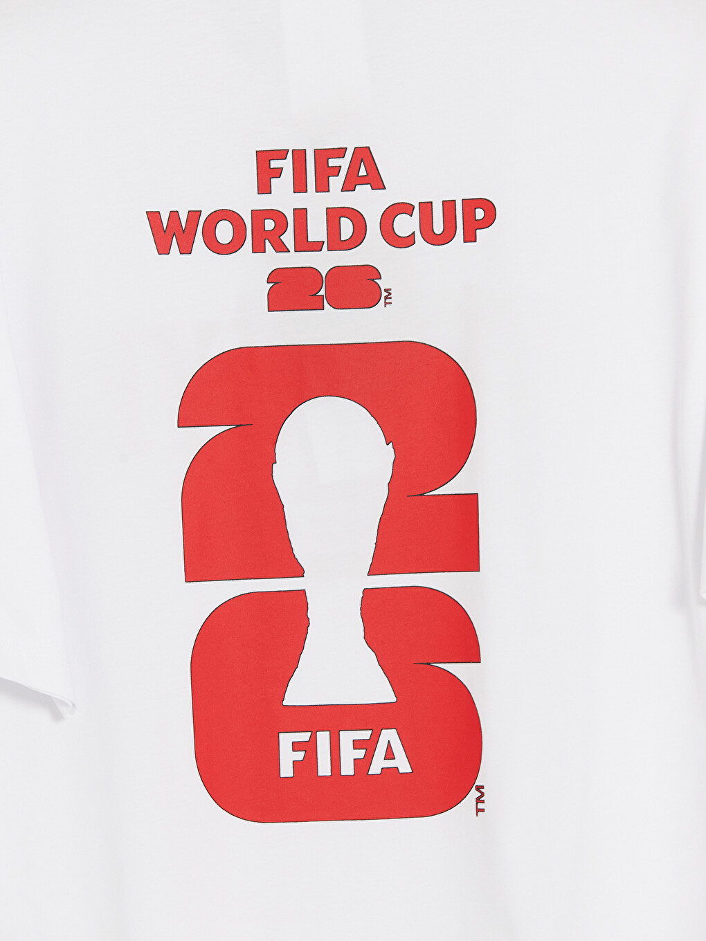 Beyaz Türkiye FIFA 2026 Dünya Kupası Baskılı Erkek Spor Tişört-2