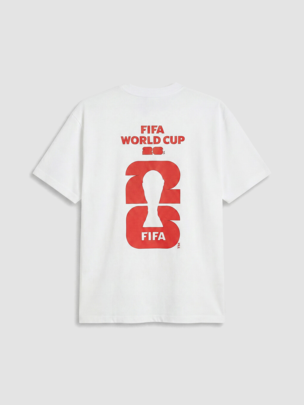 Beyaz Türkiye FIFA 2026 Dünya Kupası Baskılı Erkek Spor Tişört-5