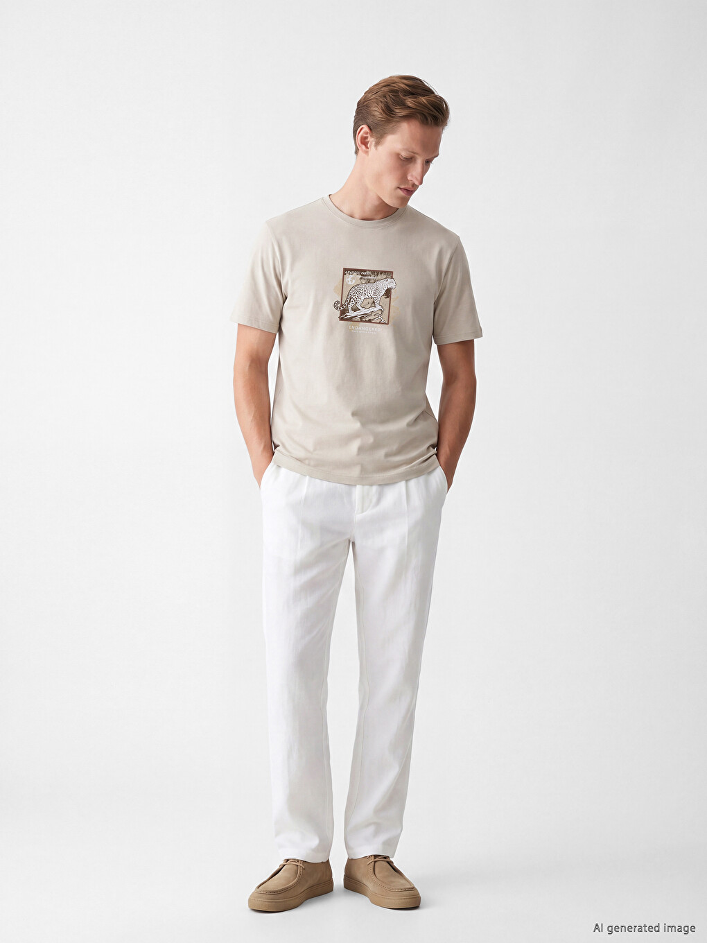 Crew Neck Printed Men's Jersey T-Shirt-1
