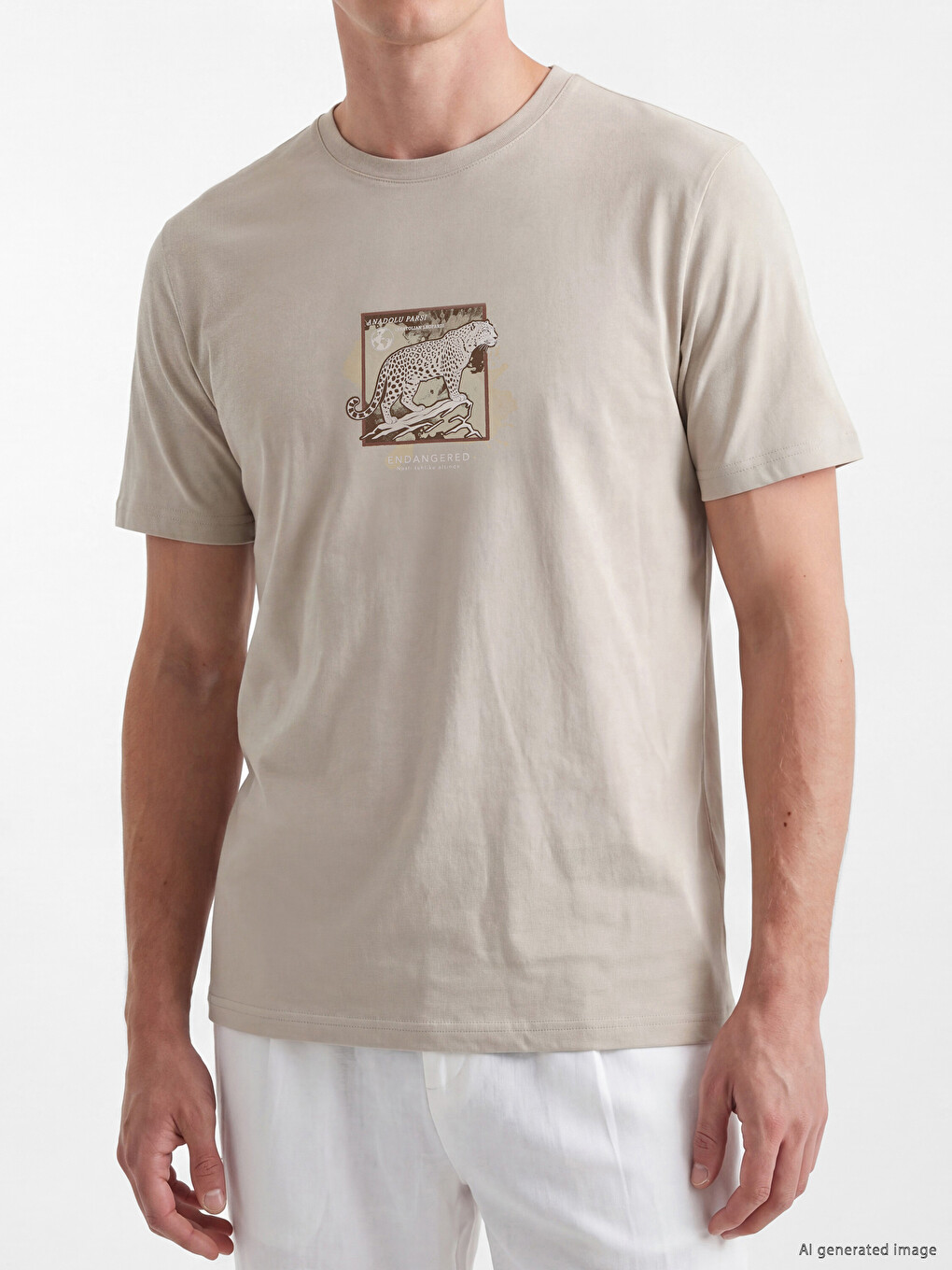 Crew Neck Printed Men's Jersey T-Shirt-2