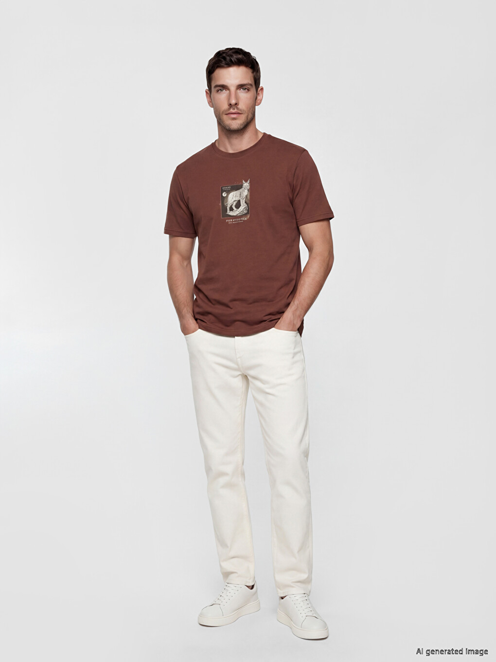 Crew Neck Printed Men's T-Shirt-1