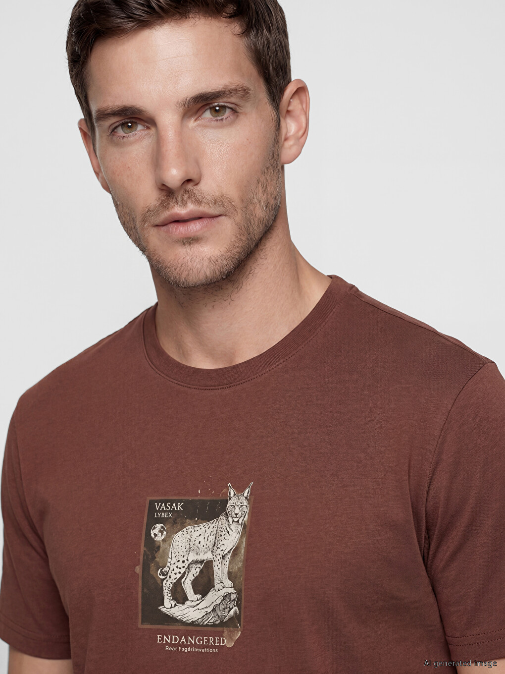 Crew Neck Printed Men's T-Shirt-2