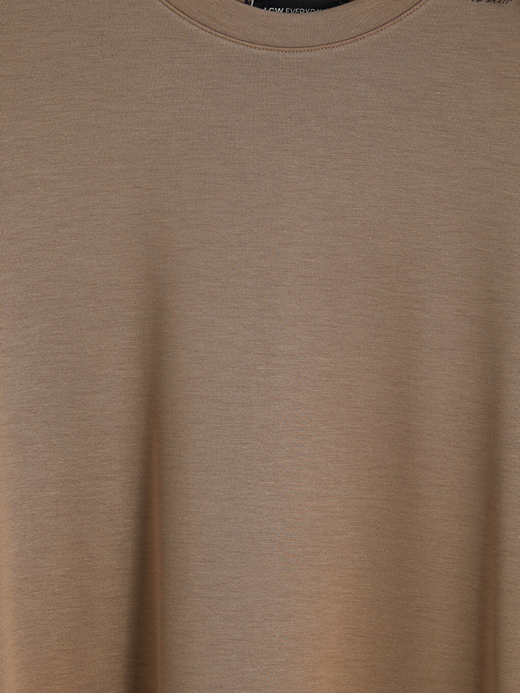 Kahverengi Dantel Detaylı Soft Touch Kadın Tunik-2