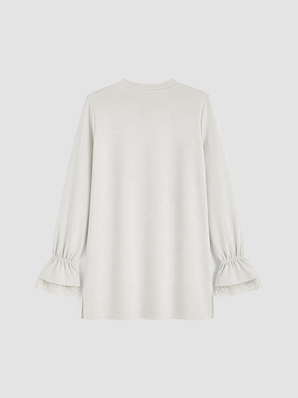 Woman Grey Sweatshirt Tunic-2