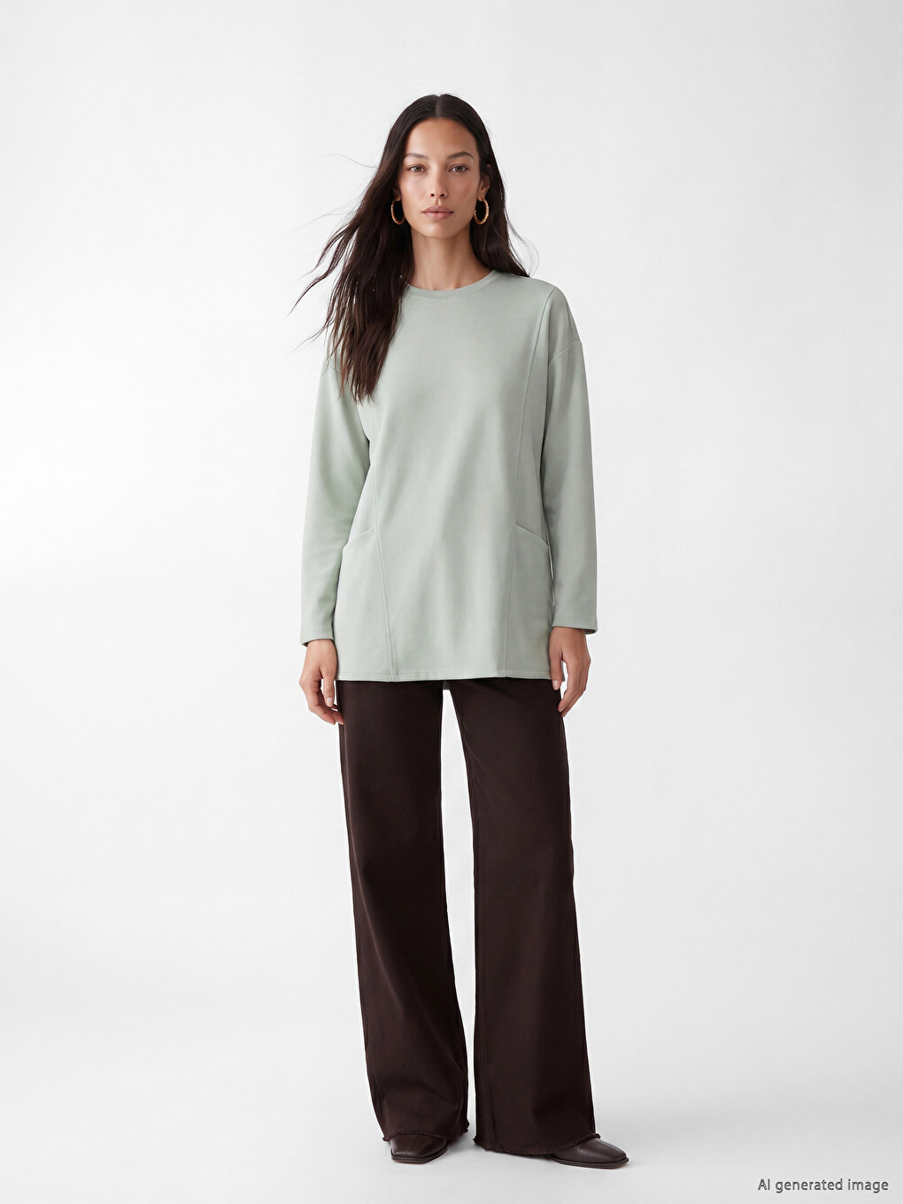 Soft Touch Women's Sweatshirt Tunic-1