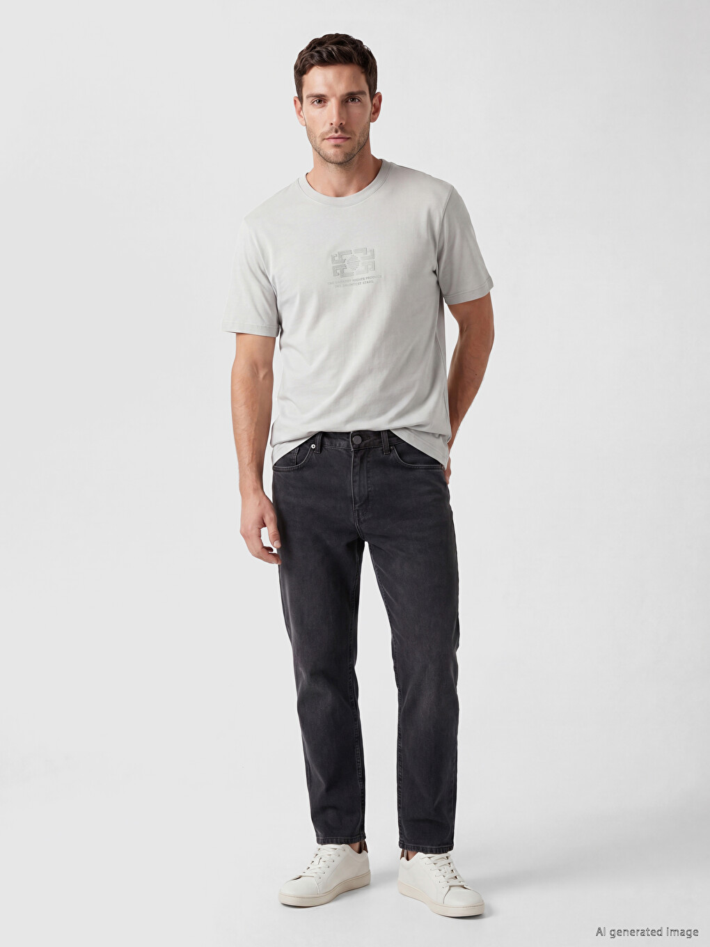 Crew Neck Printed Men's T-Shirt-1