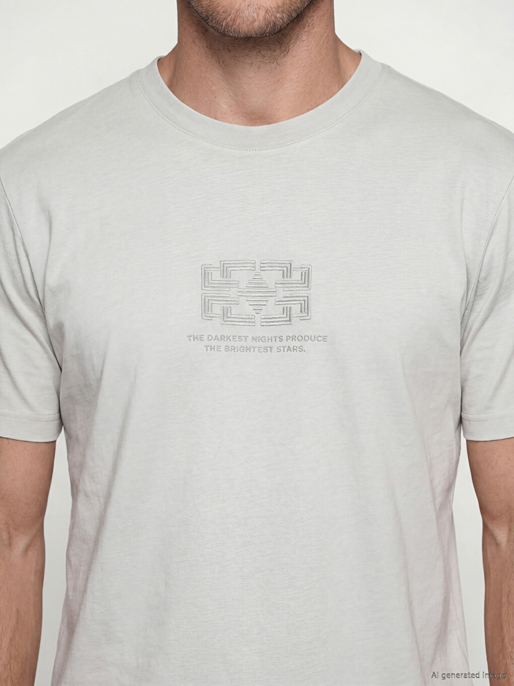 Crew Neck Printed Men's T-Shirt-2