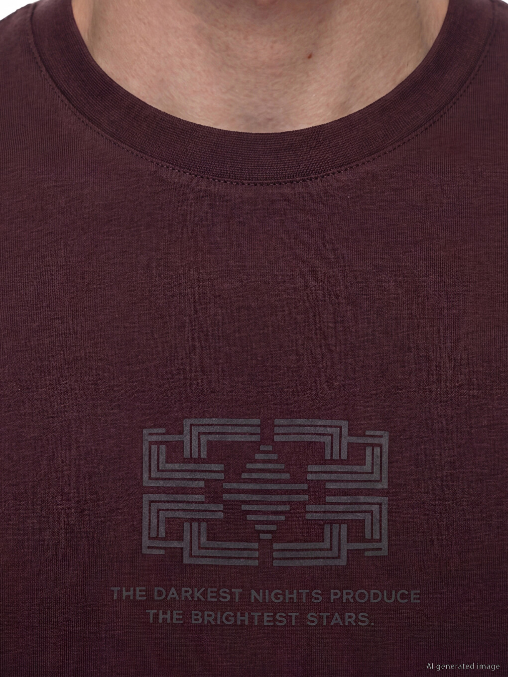 Crew Neck Printed Men's T-shirt-2