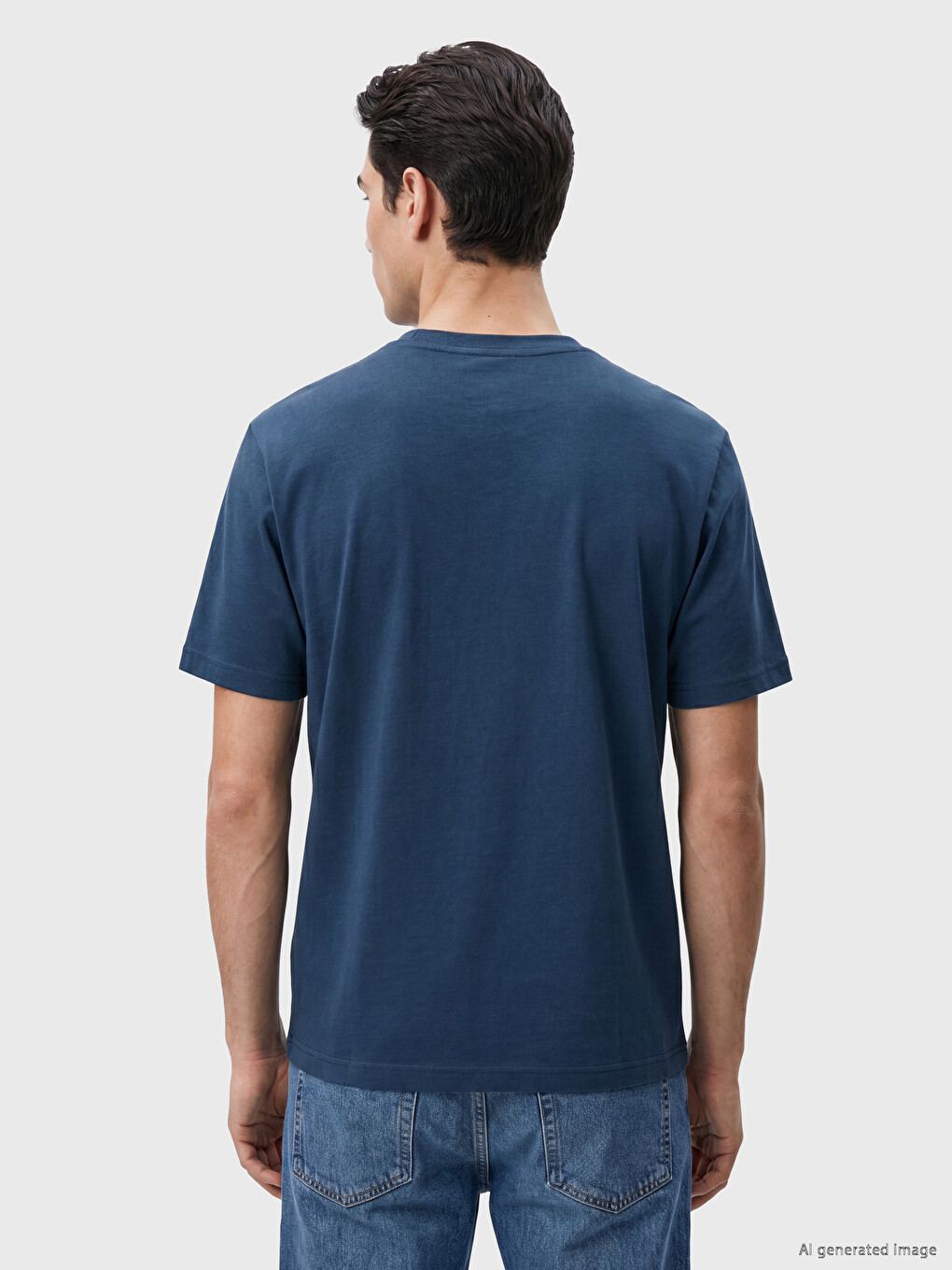 Crew Neck Printed Men's T-shirt-2