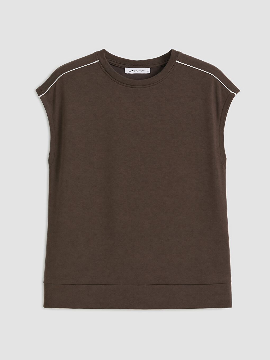 Kahverengi Oversize Soft Touch Kadın Atlet