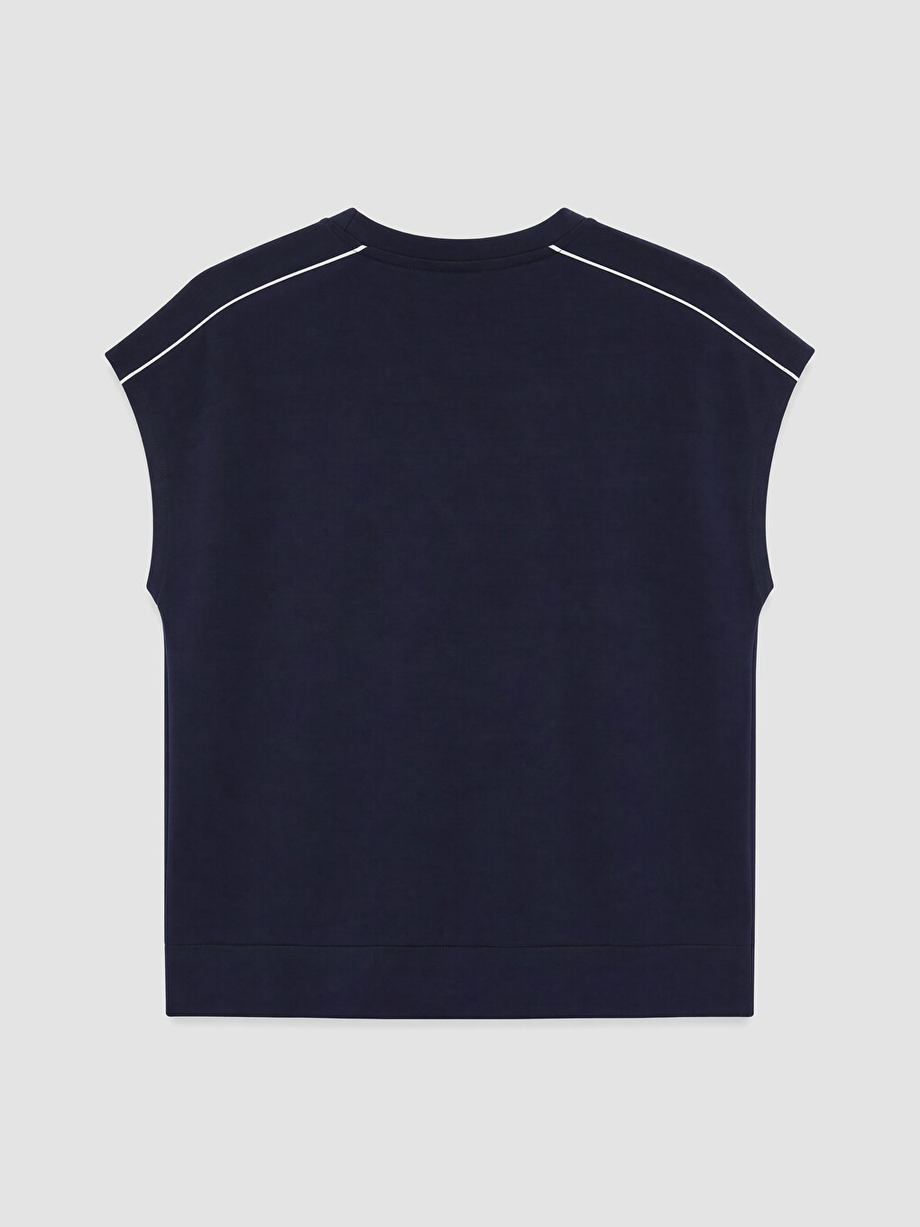 Lacivert Oversize Soft Touch Kadın Atlet-7