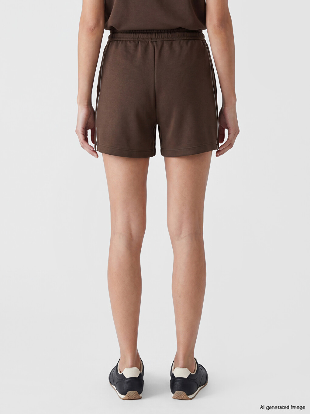Shorts Femme Taille Élastiquée Rayé Toucher Doux-3