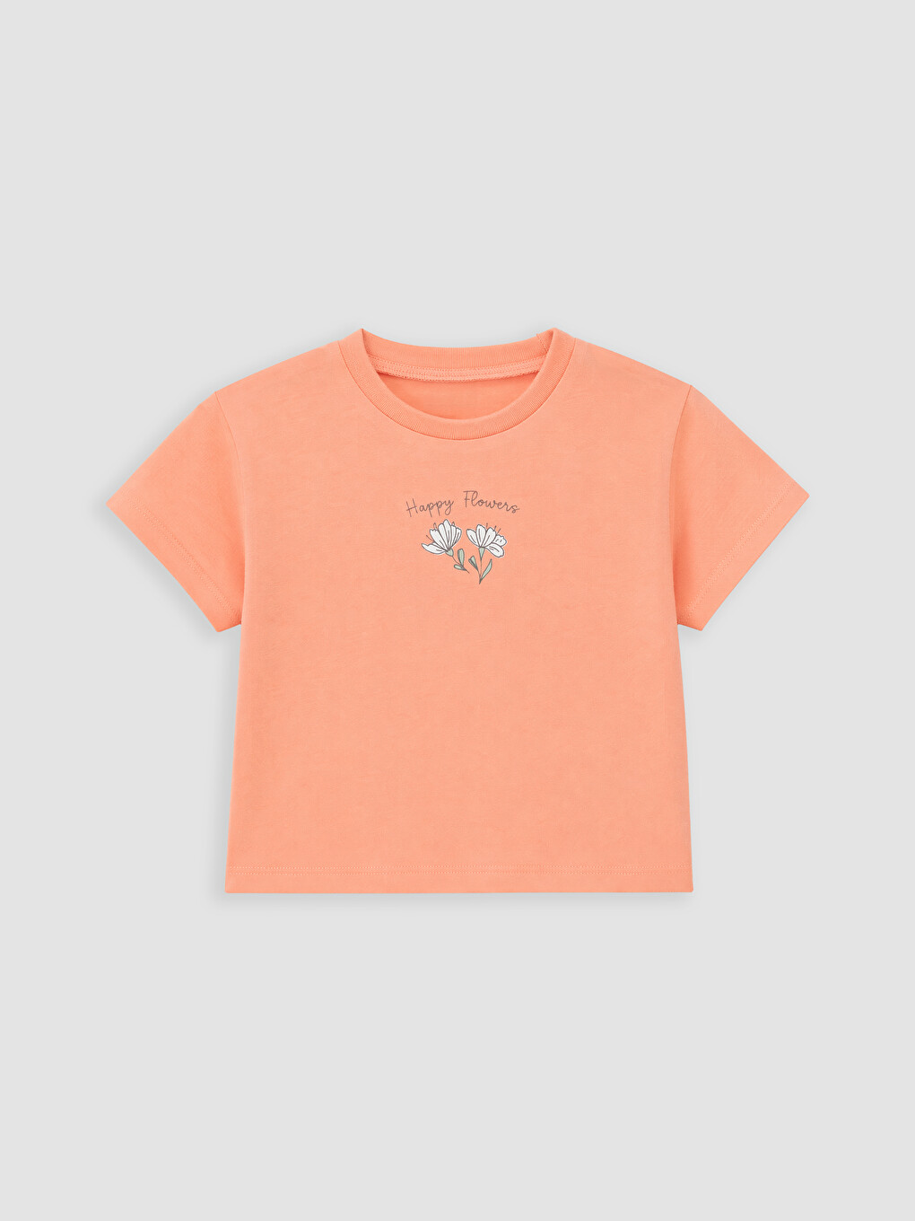 T-shirt À Col Rond À Motif Floral Pour Bébé Fille, Lot De 2-1